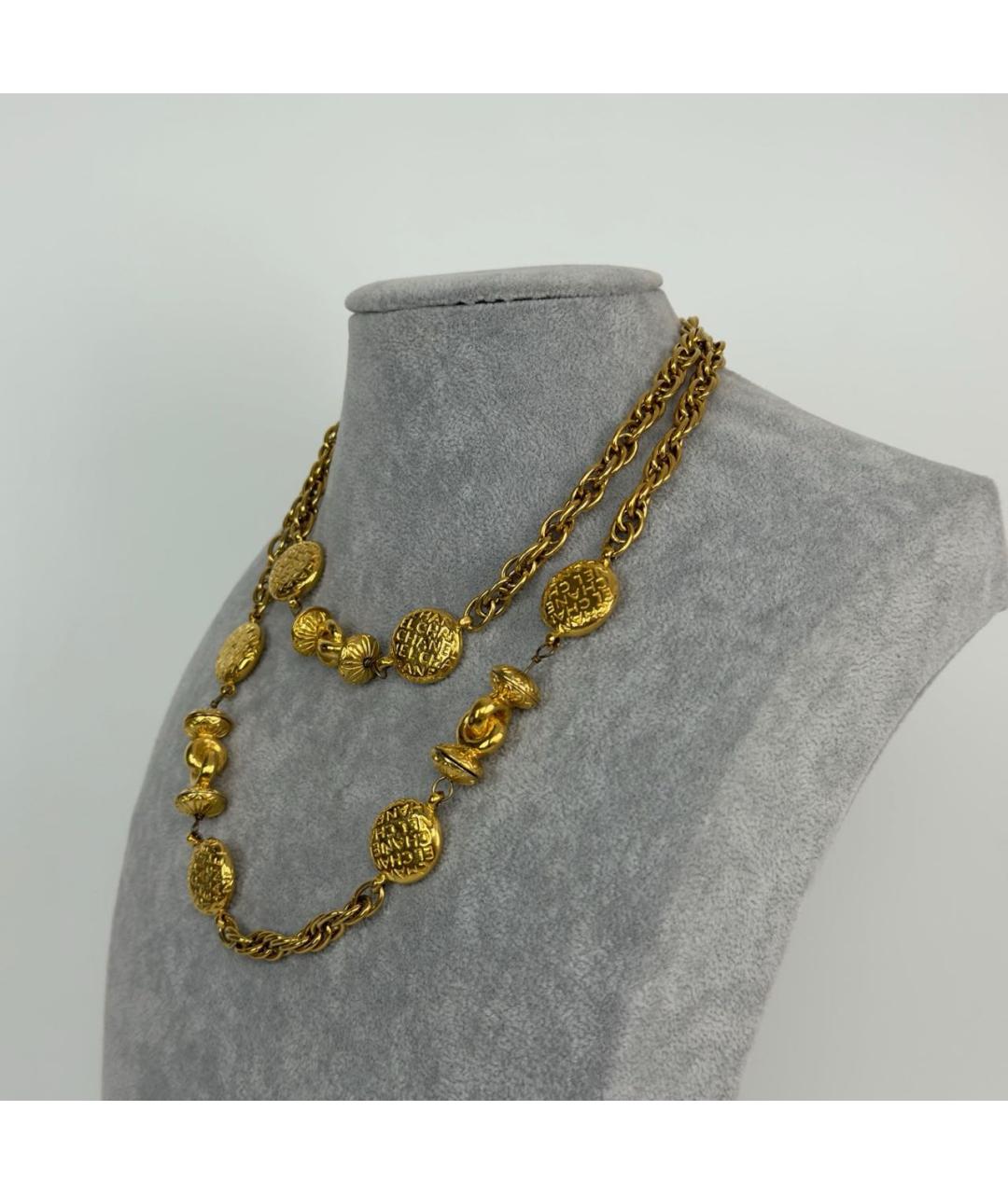 CHANEL Золотое колье, фото 3