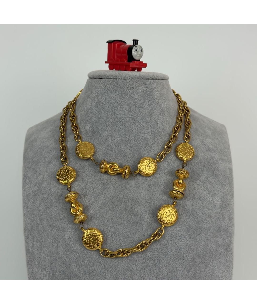 CHANEL Золотое колье, фото 7