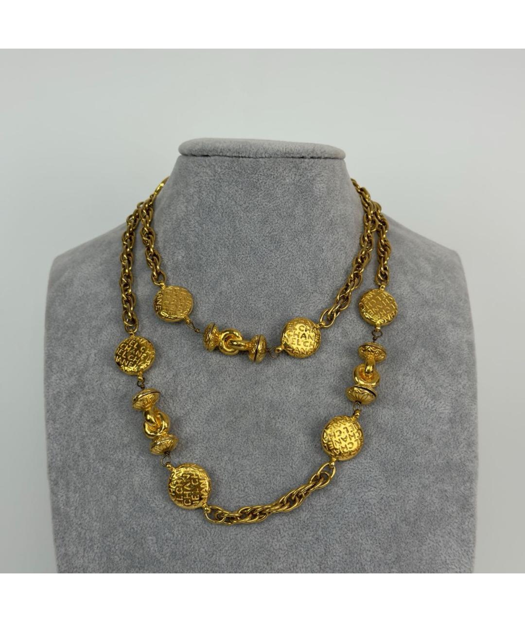 CHANEL Золотое колье, фото 2
