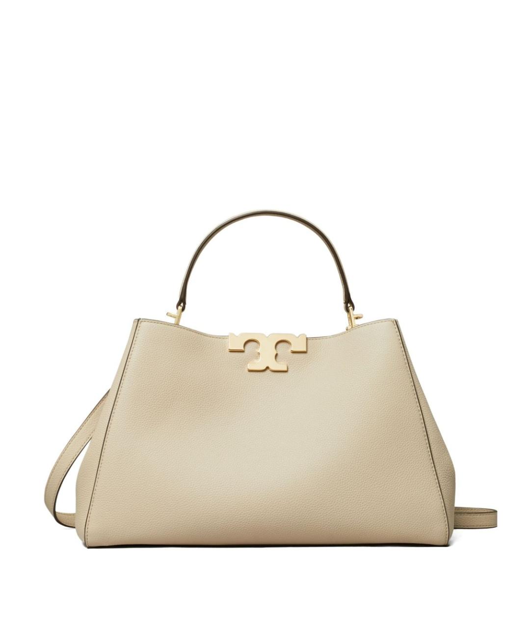 TORY BURCH Бежевая кожаная сумка тоут, фото 1