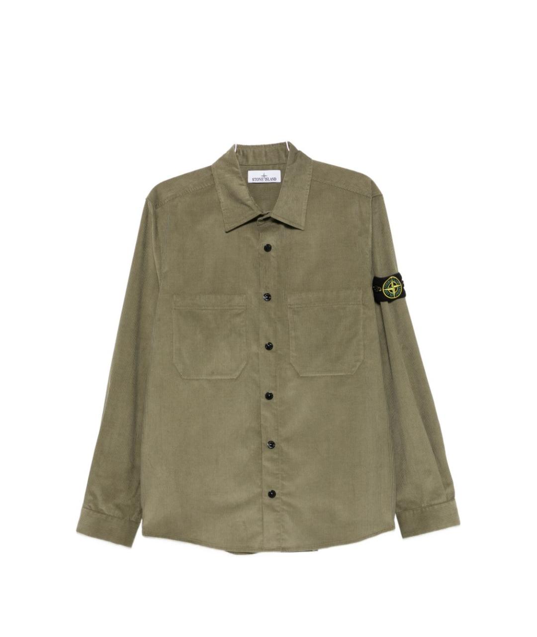 STONE ISLAND Хаки кэжуал рубашка, фото 1