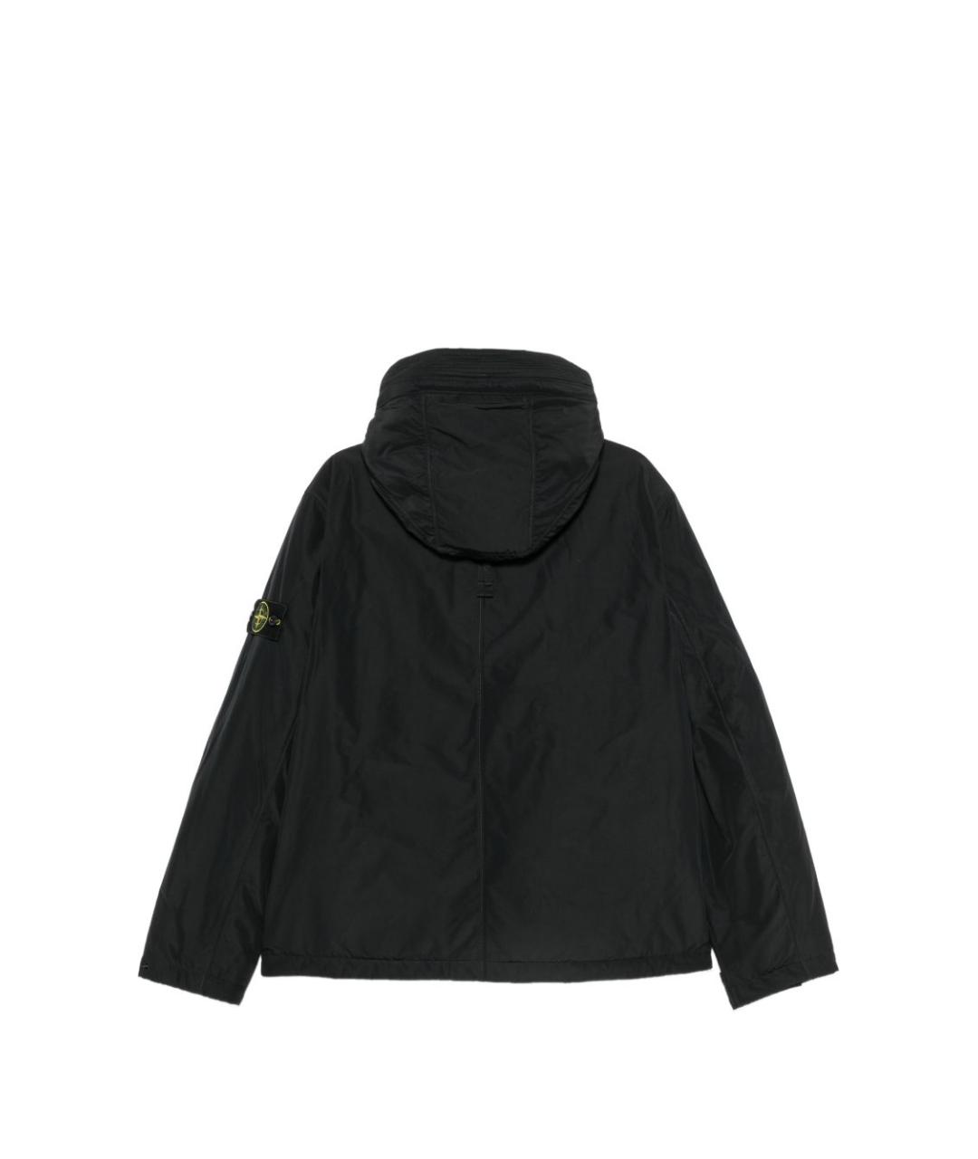 STONE ISLAND Черная полиэстеровая куртка, фото 2