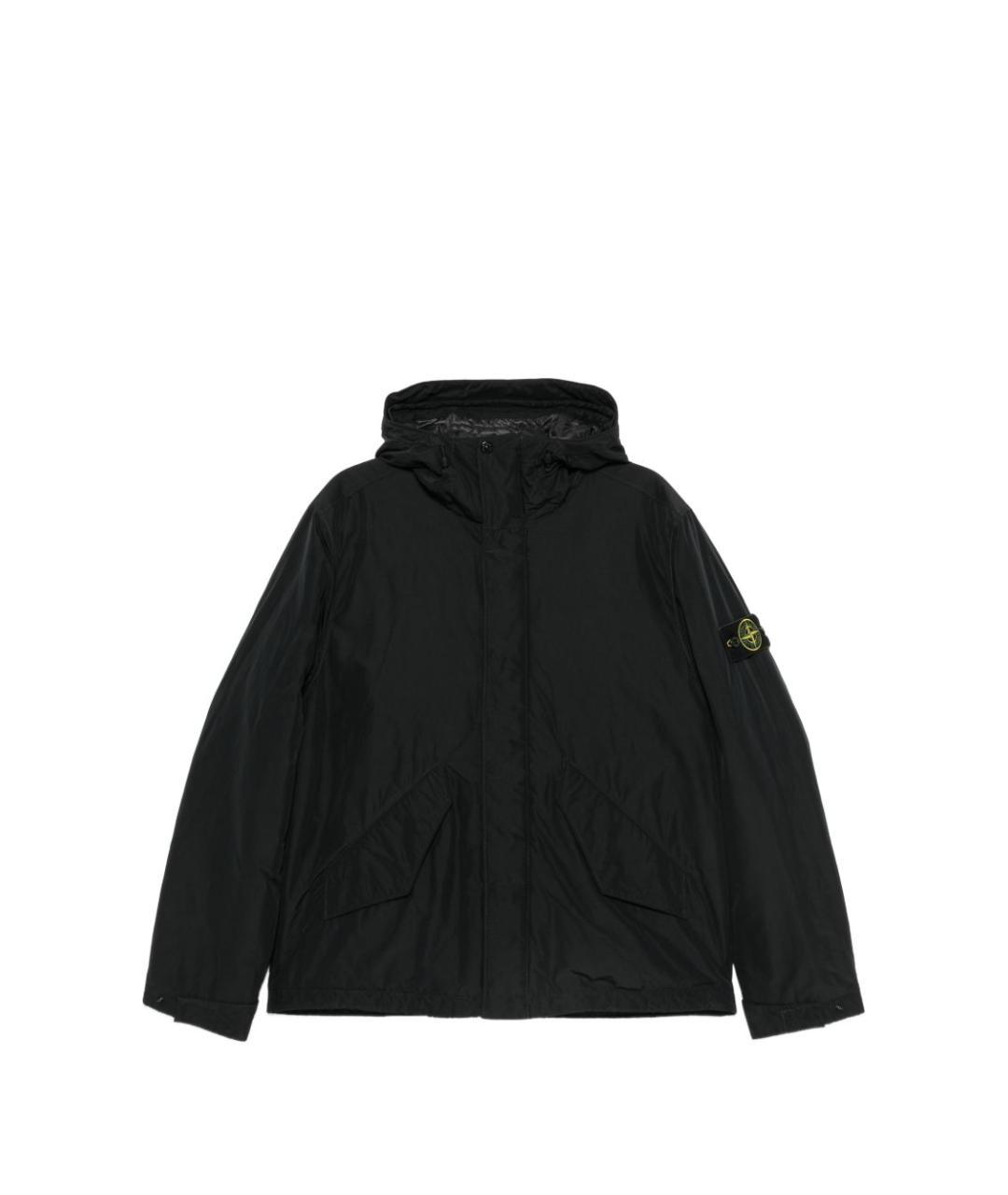 STONE ISLAND Черная полиэстеровая куртка, фото 4