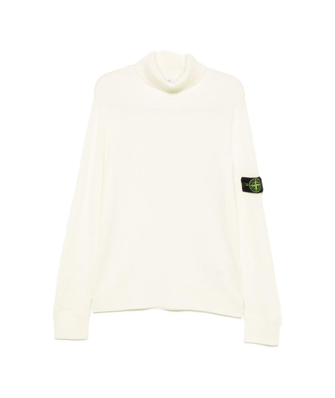 STONE ISLAND Белый шерстяной джемпер / свитер, фото 1