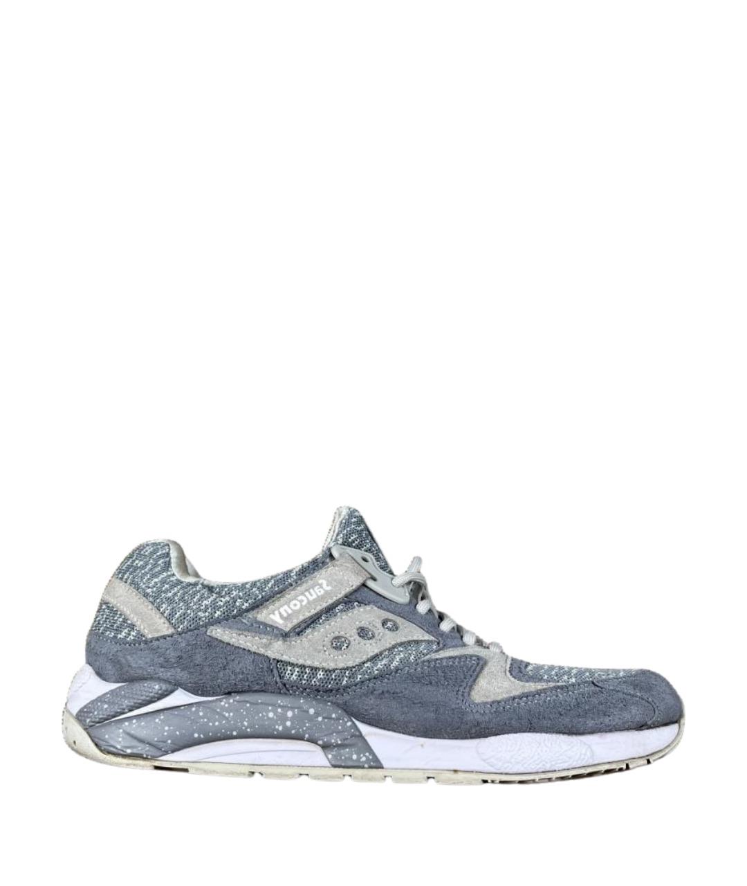 SAUCONY Серые текстильные низкие кроссовки / кеды, фото 1