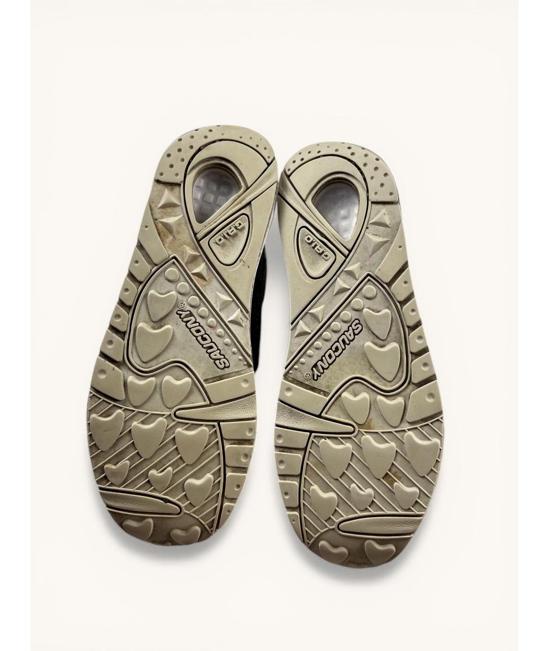 SAUCONY Серые текстильные низкие кроссовки / кеды, фото 4