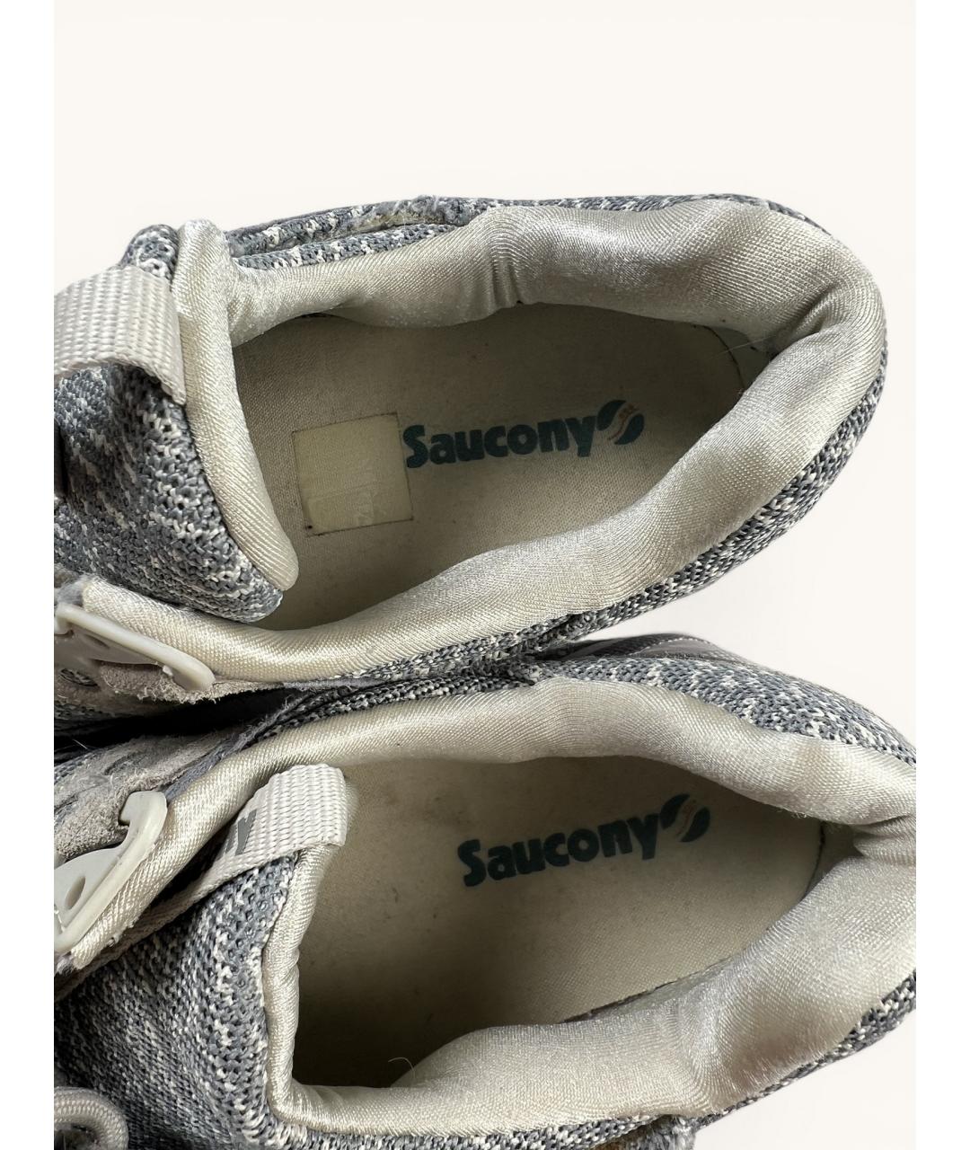 SAUCONY Серые текстильные низкие кроссовки / кеды, фото 3