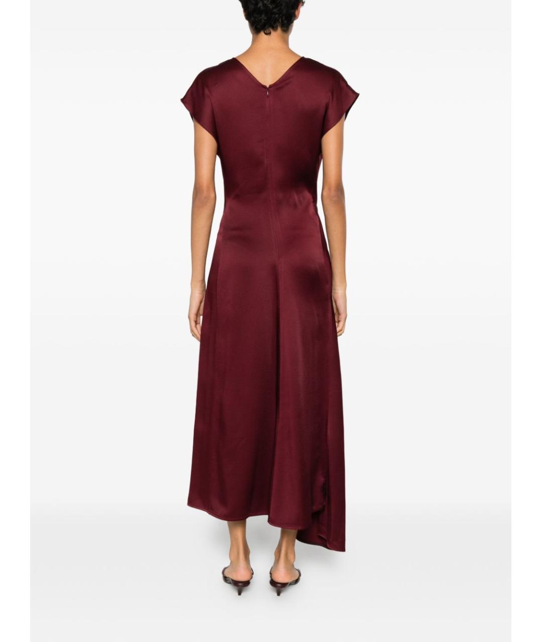 VICTORIA BECKHAM Бордовое платье, фото 5