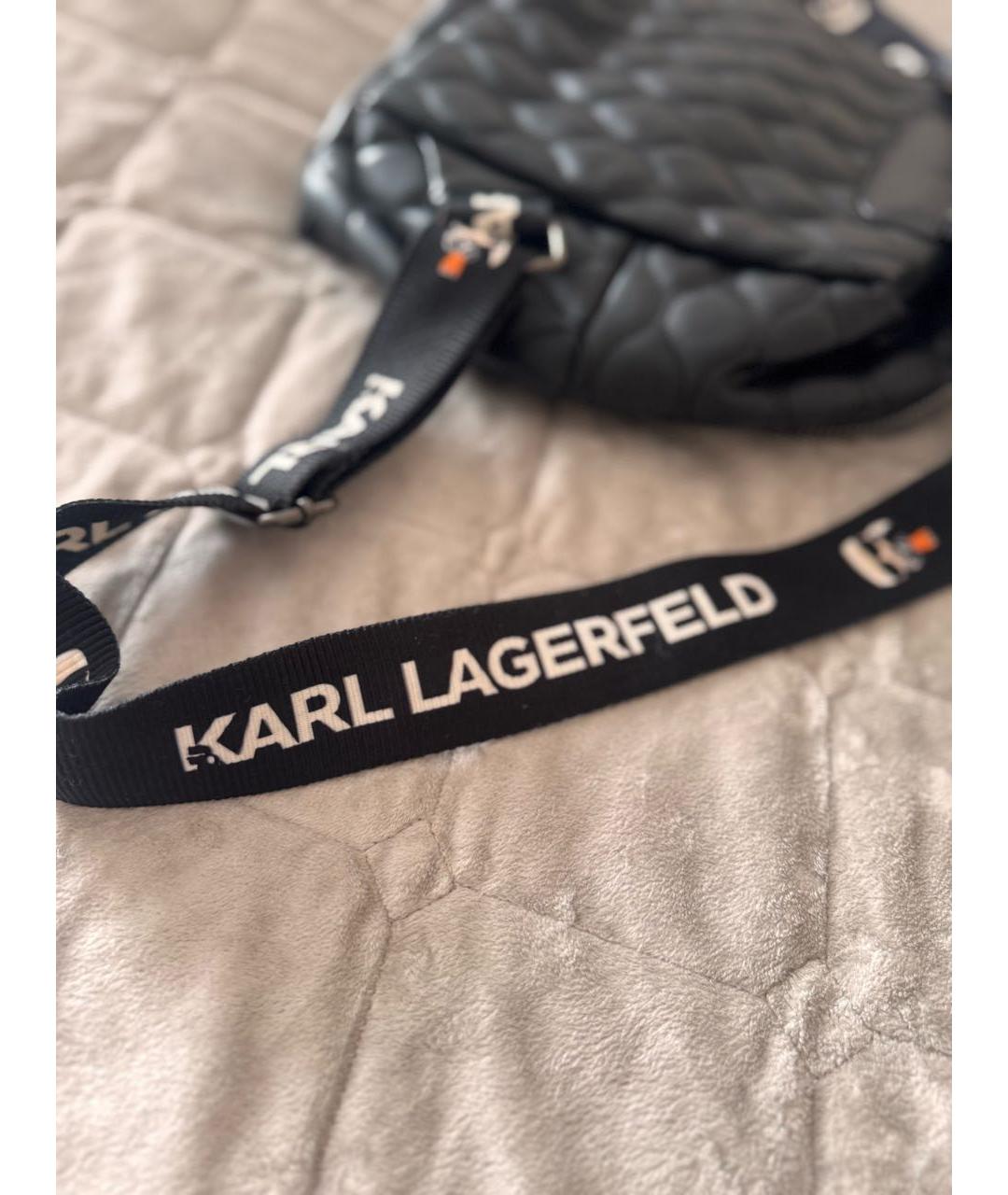 KARL LAGERFELD Черный рюкзак, фото 5