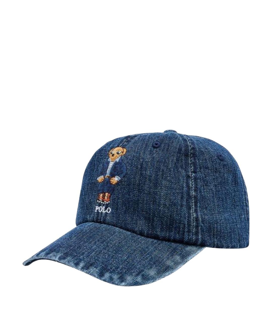 POLO RALPH LAUREN Темно-синяя хлопковая кепка/бейсболка, фото 1