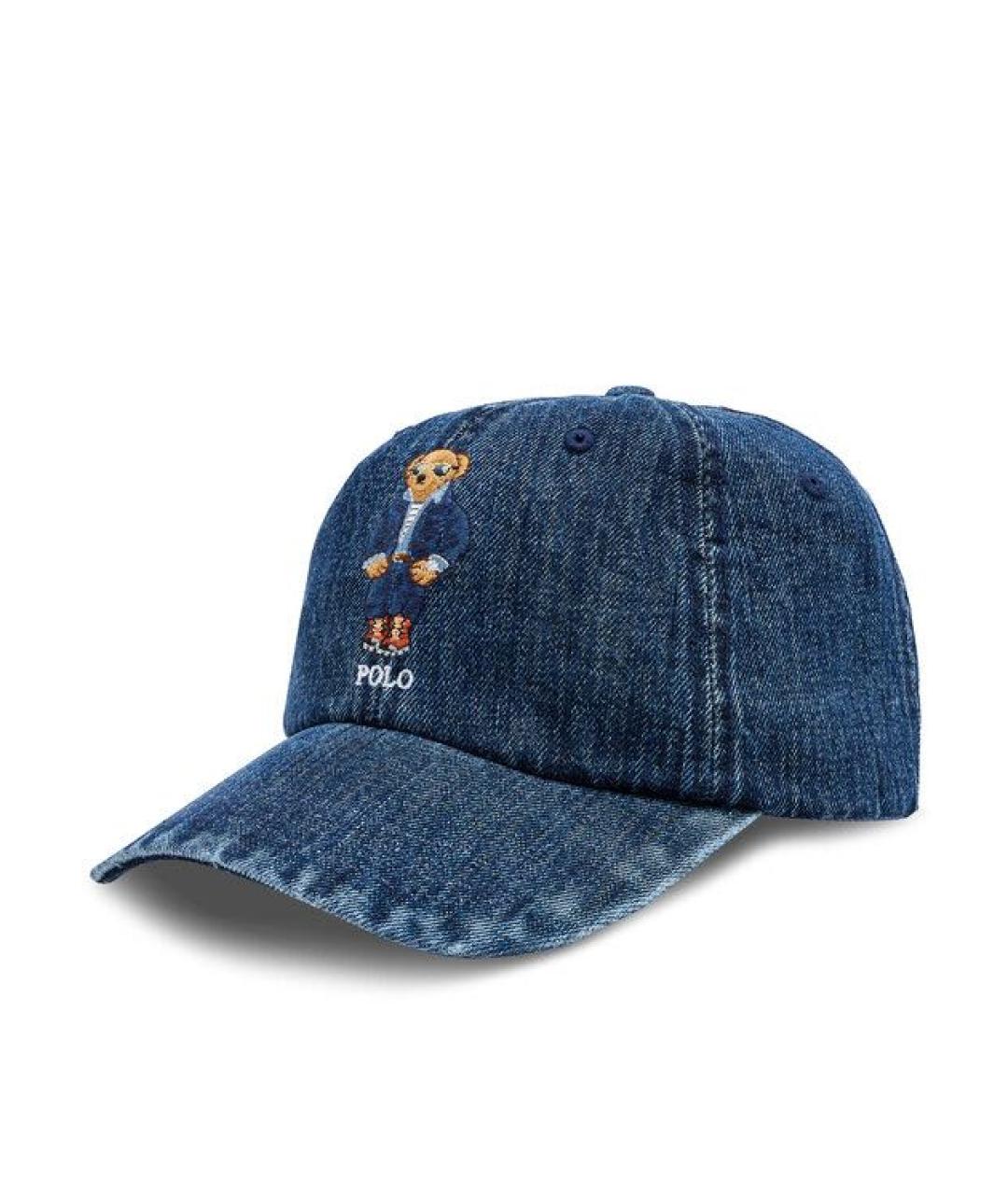 POLO RALPH LAUREN Темно-синяя хлопковая кепка/бейсболка, фото 8