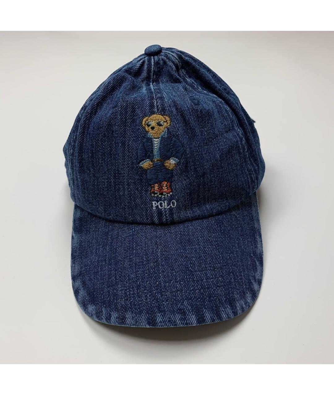 POLO RALPH LAUREN Темно-синяя хлопковая кепка/бейсболка, фото 2