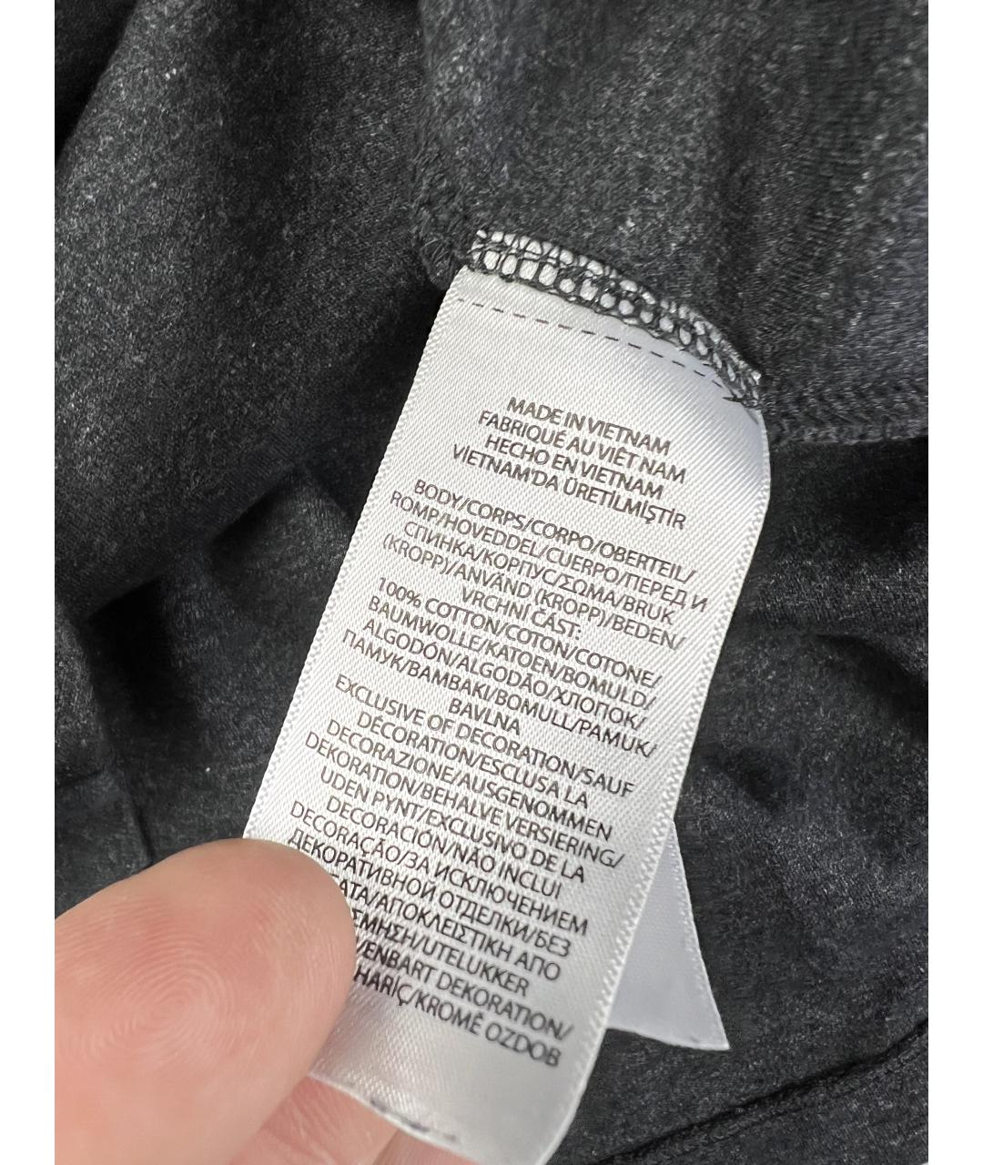 POLO RALPH LAUREN Серая хлопковая футболка, фото 4