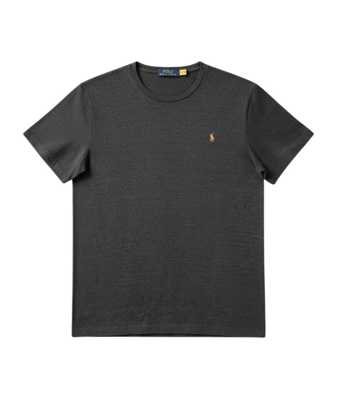 POLO RALPH LAUREN Серая хлопковая футболка, фото 1