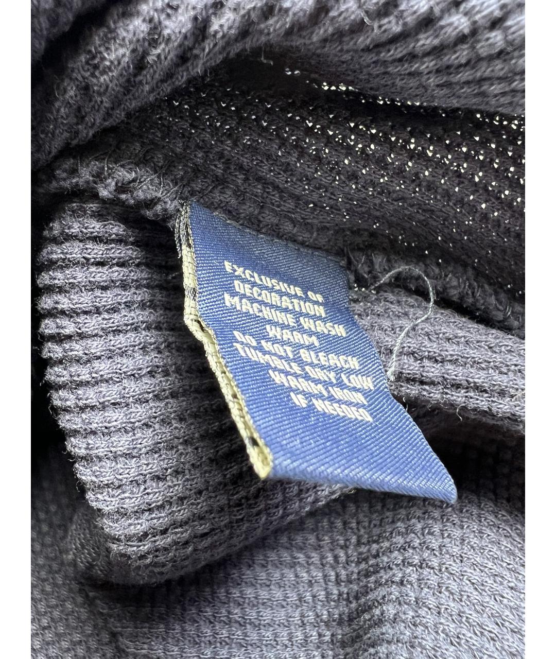 POLO RALPH LAUREN Темно-синий хлопковый джемпер / свитер, фото 5