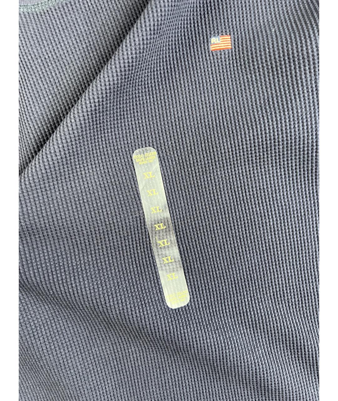 POLO RALPH LAUREN Темно-синий хлопковый джемпер / свитер, фото 2