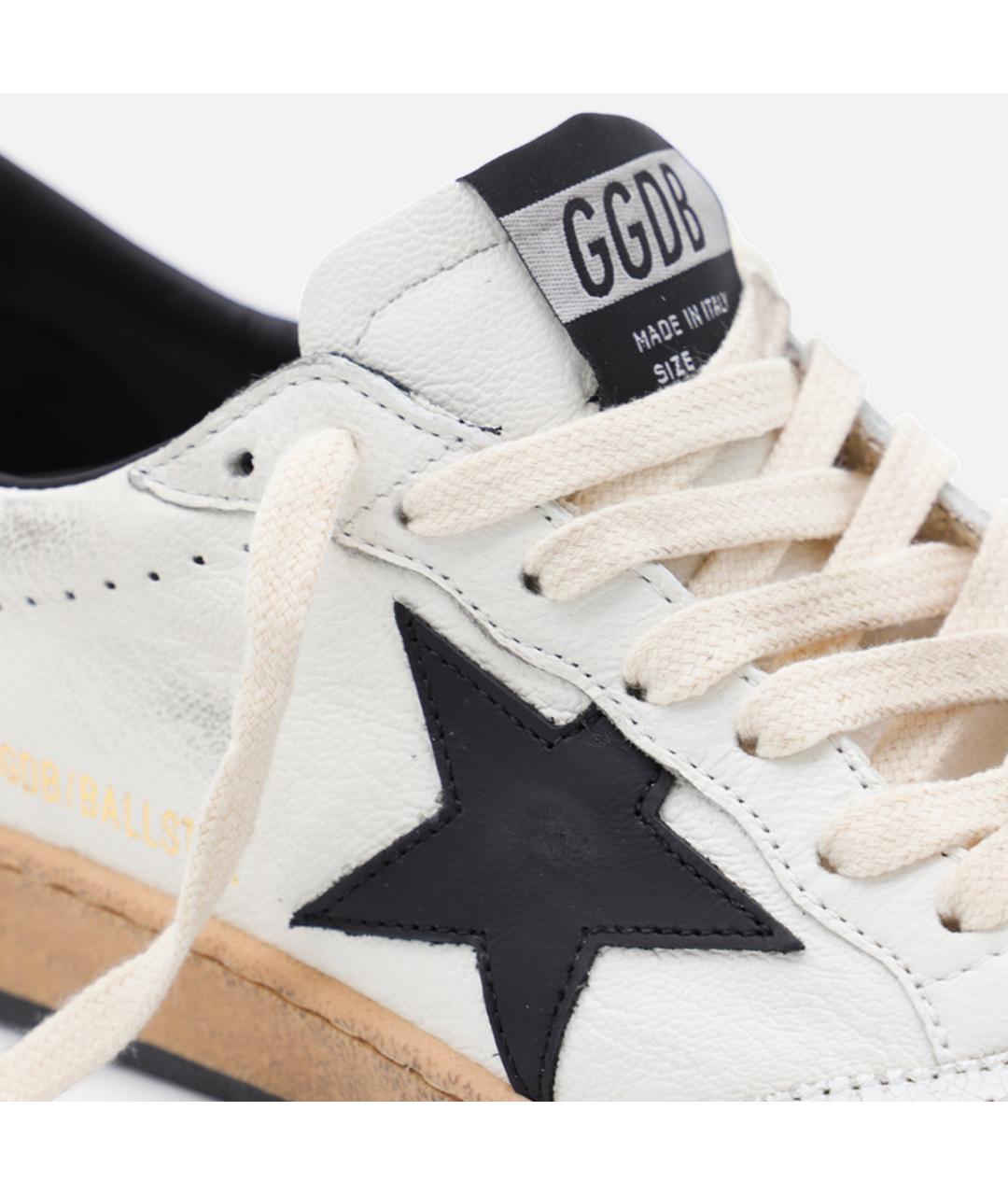 GOLDEN GOOSE Белые кожаные кеды, фото 4