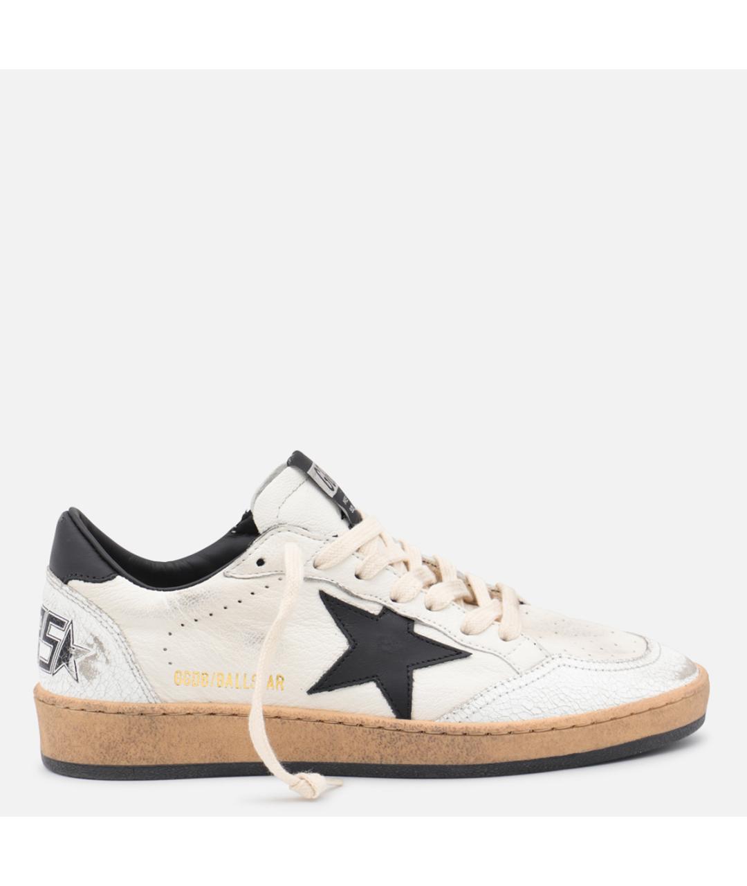 GOLDEN GOOSE Белые кожаные кеды, фото 5