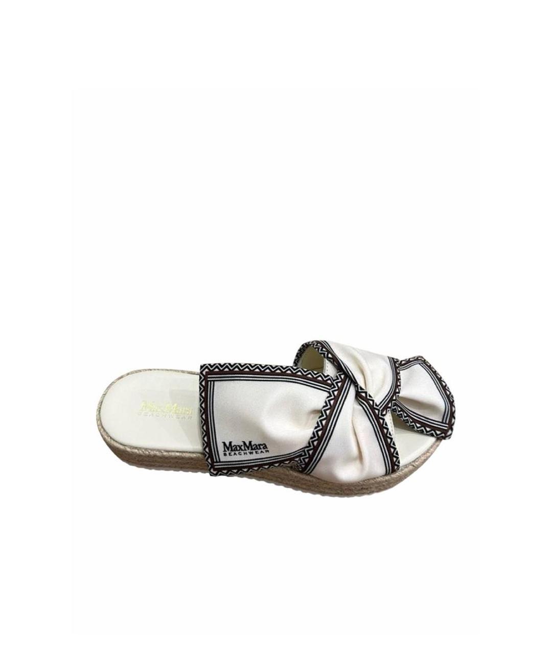 MAX MARA Белые сабо, фото 2