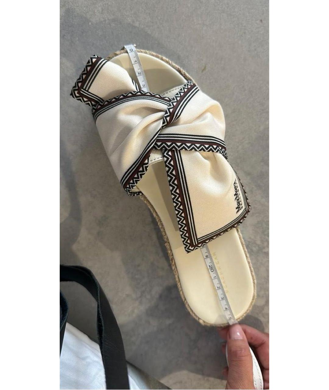 MAX MARA Белые сабо, фото 4