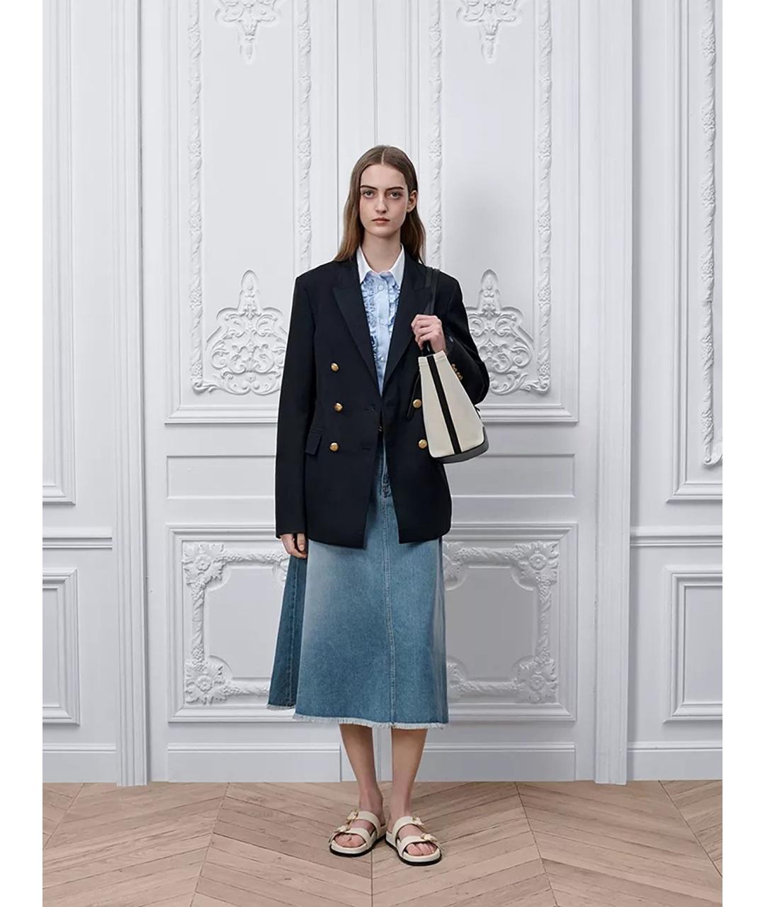 CHRISTIAN DIOR Голубая шелковая рубашка, фото 2