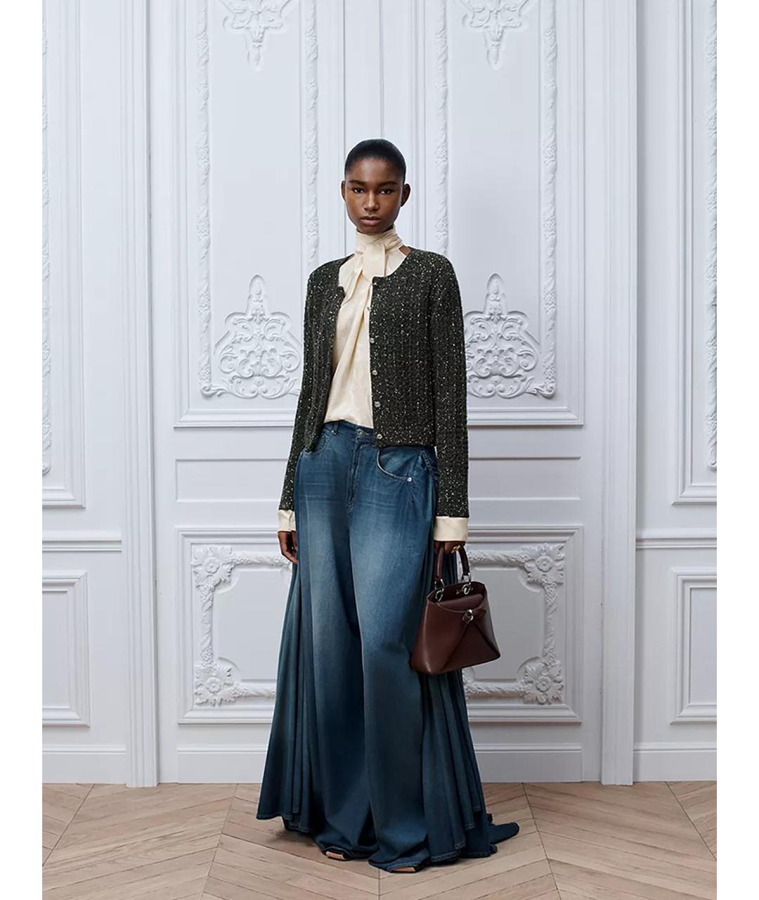 CHRISTIAN DIOR Мульти твидовый кардиган, фото 2