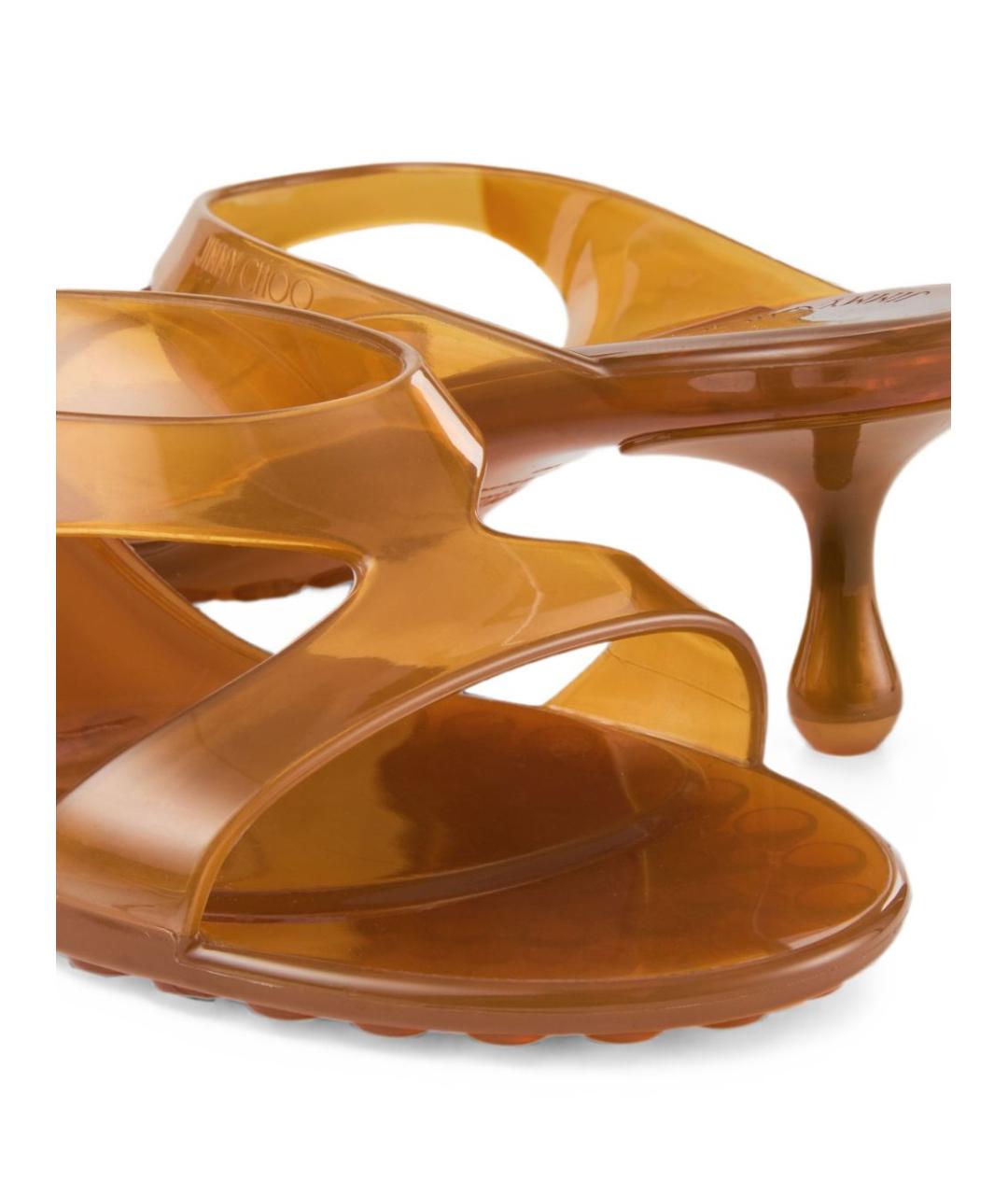 JIMMY CHOO Оранжевые босоножки, фото 4