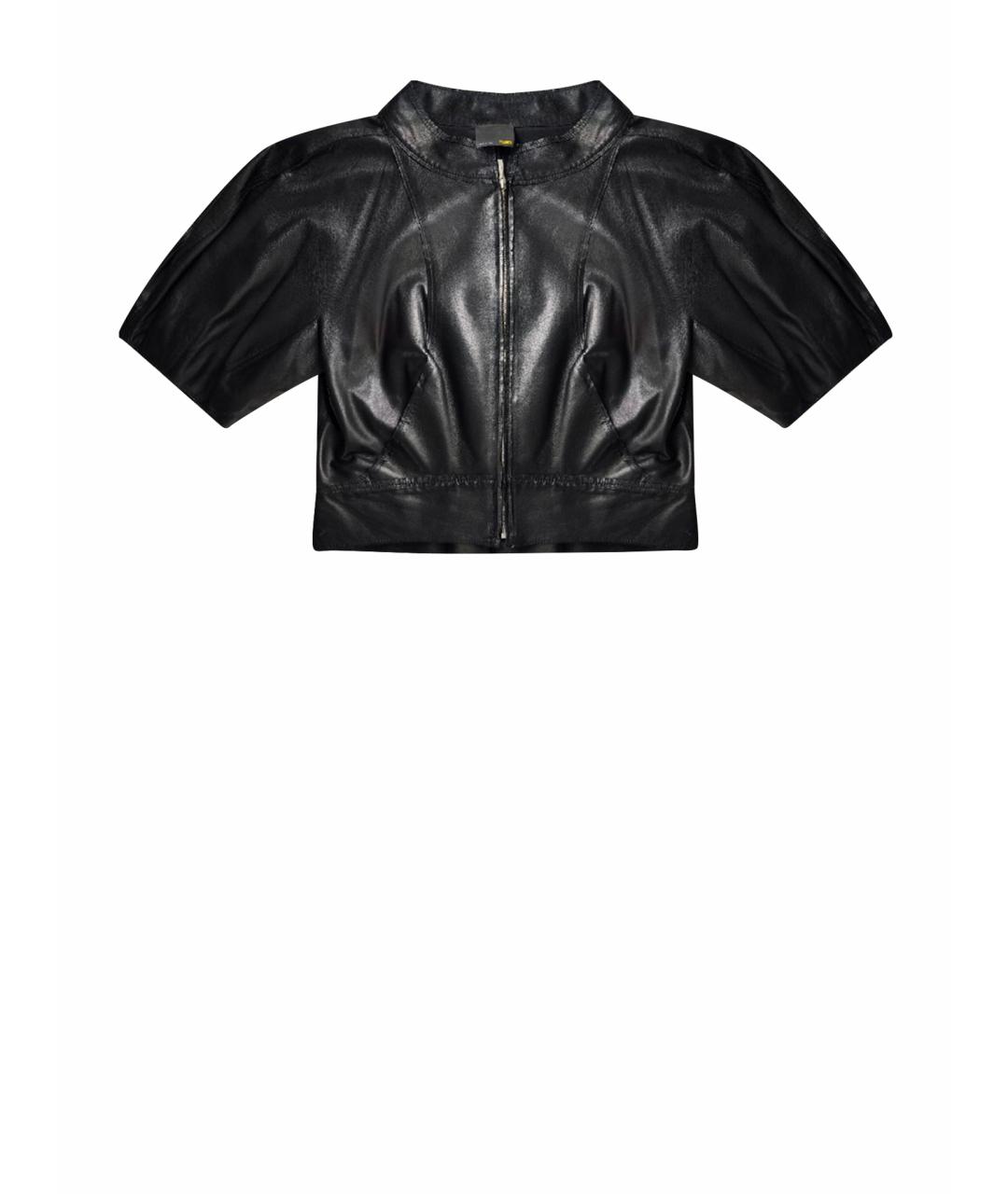 FENDI Черная кожаная куртка, фото 1