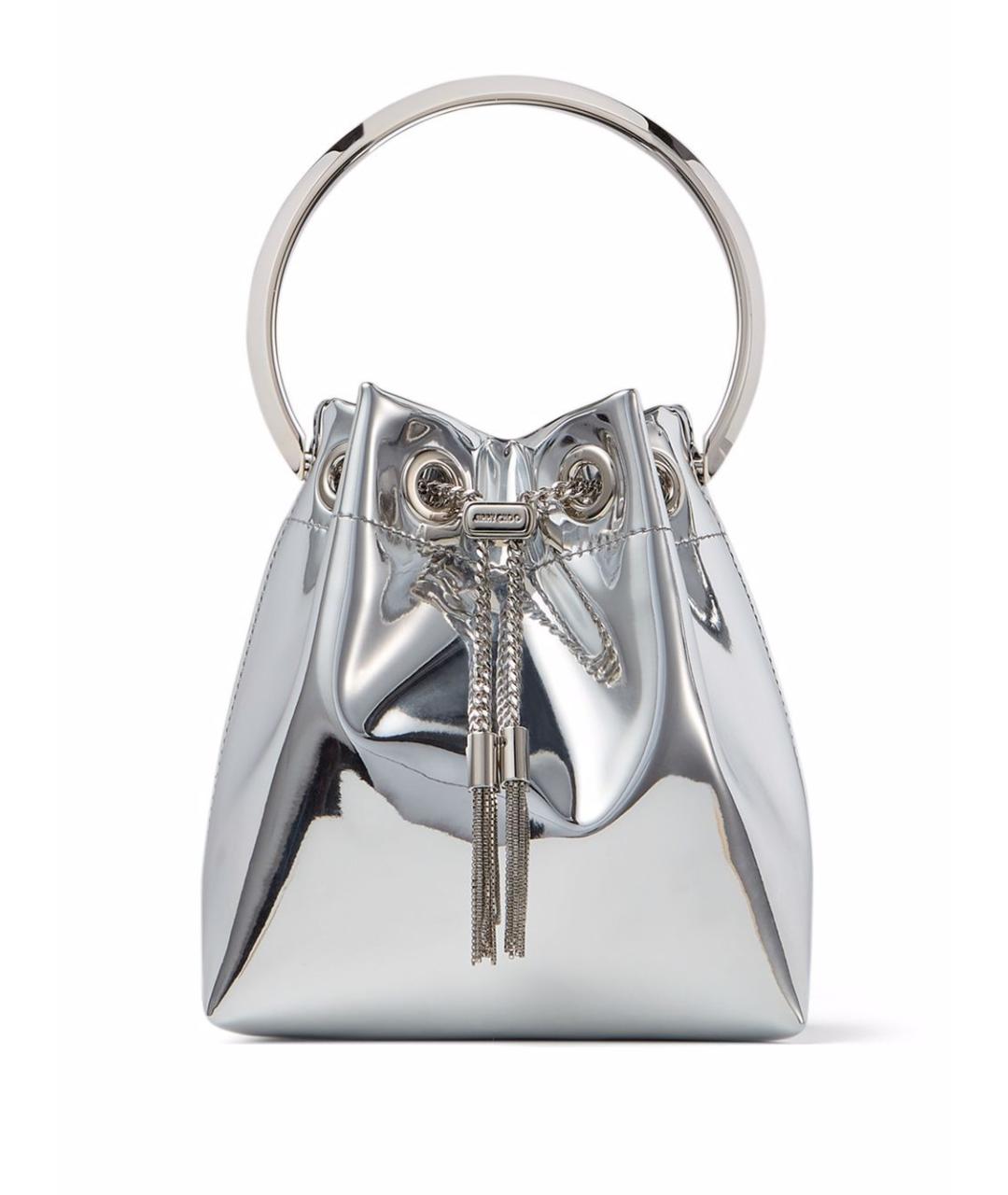 JIMMY CHOO Серебряная сумка тоут, фото 1