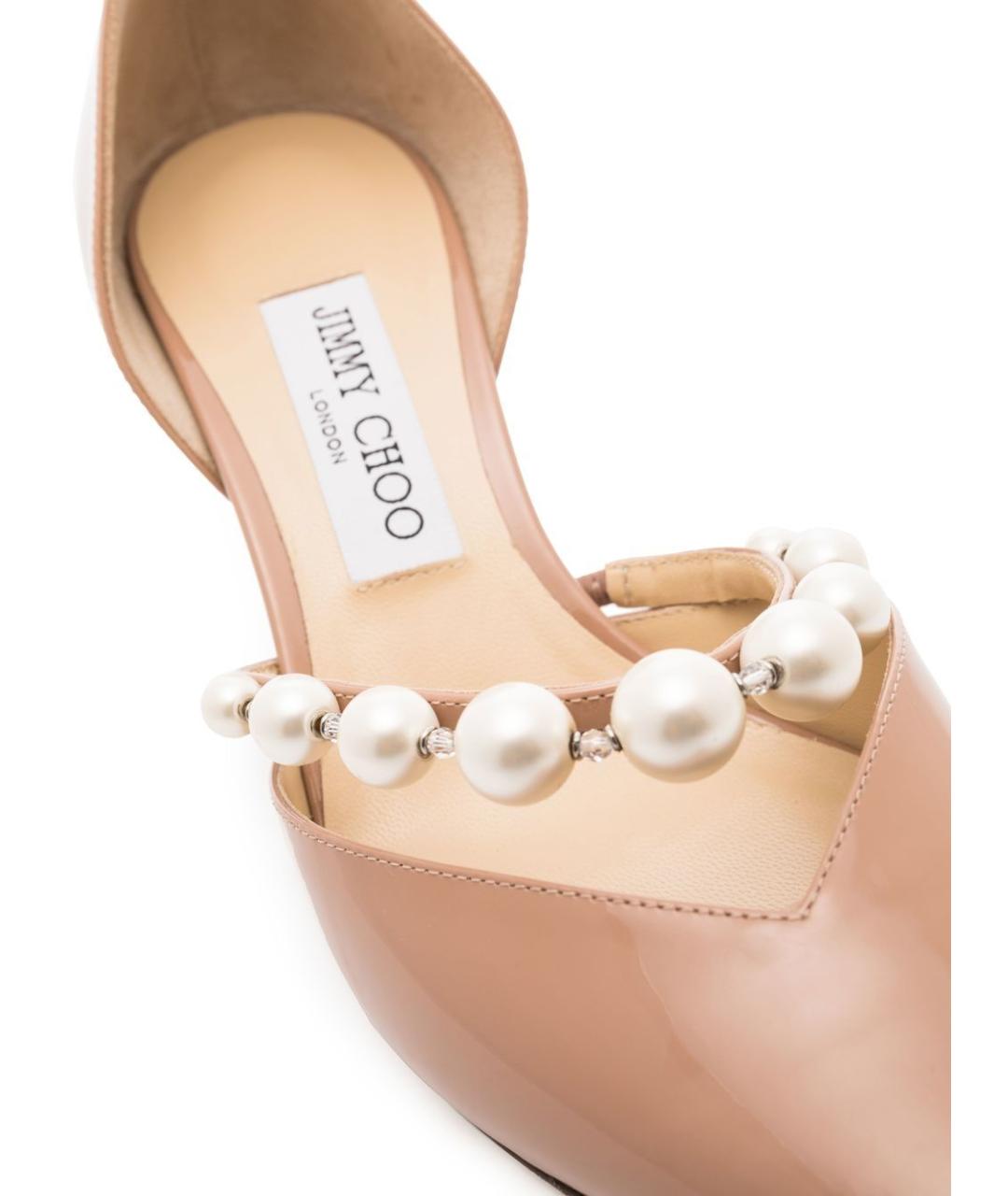 JIMMY CHOO Бежевые туфли, фото 4