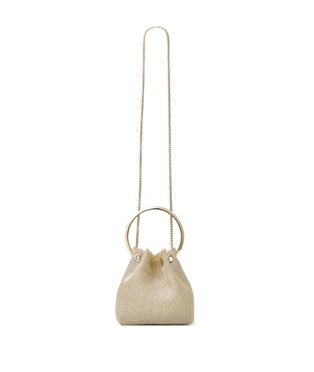 JIMMY CHOO Золотая сумка через плечо, фото 3