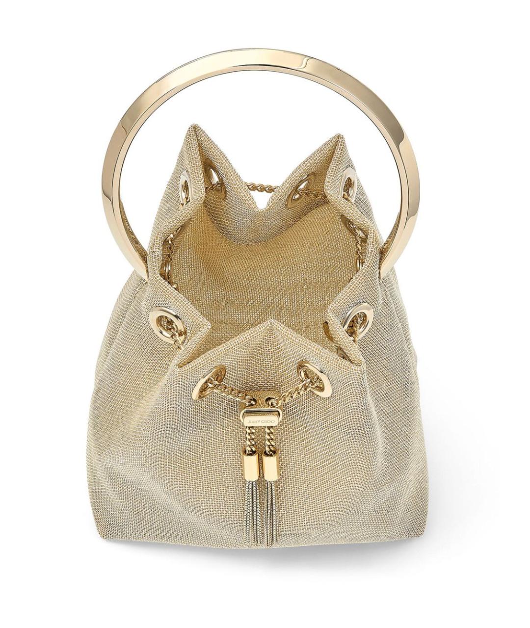 JIMMY CHOO Золотая сумка через плечо, фото 4
