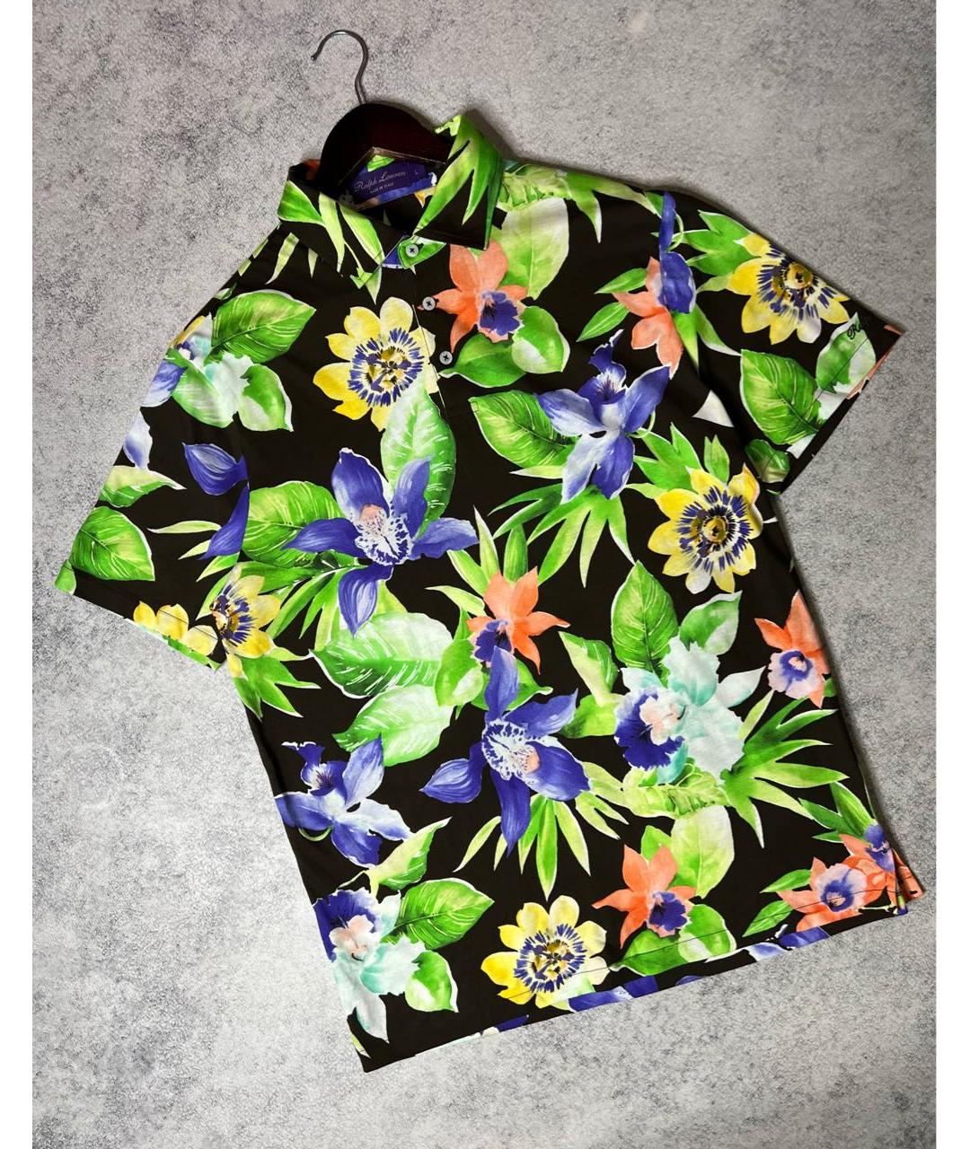 RALPH LAUREN PURPLE LABEL Мульти хлопковое поло с коротким рукавом, фото 8