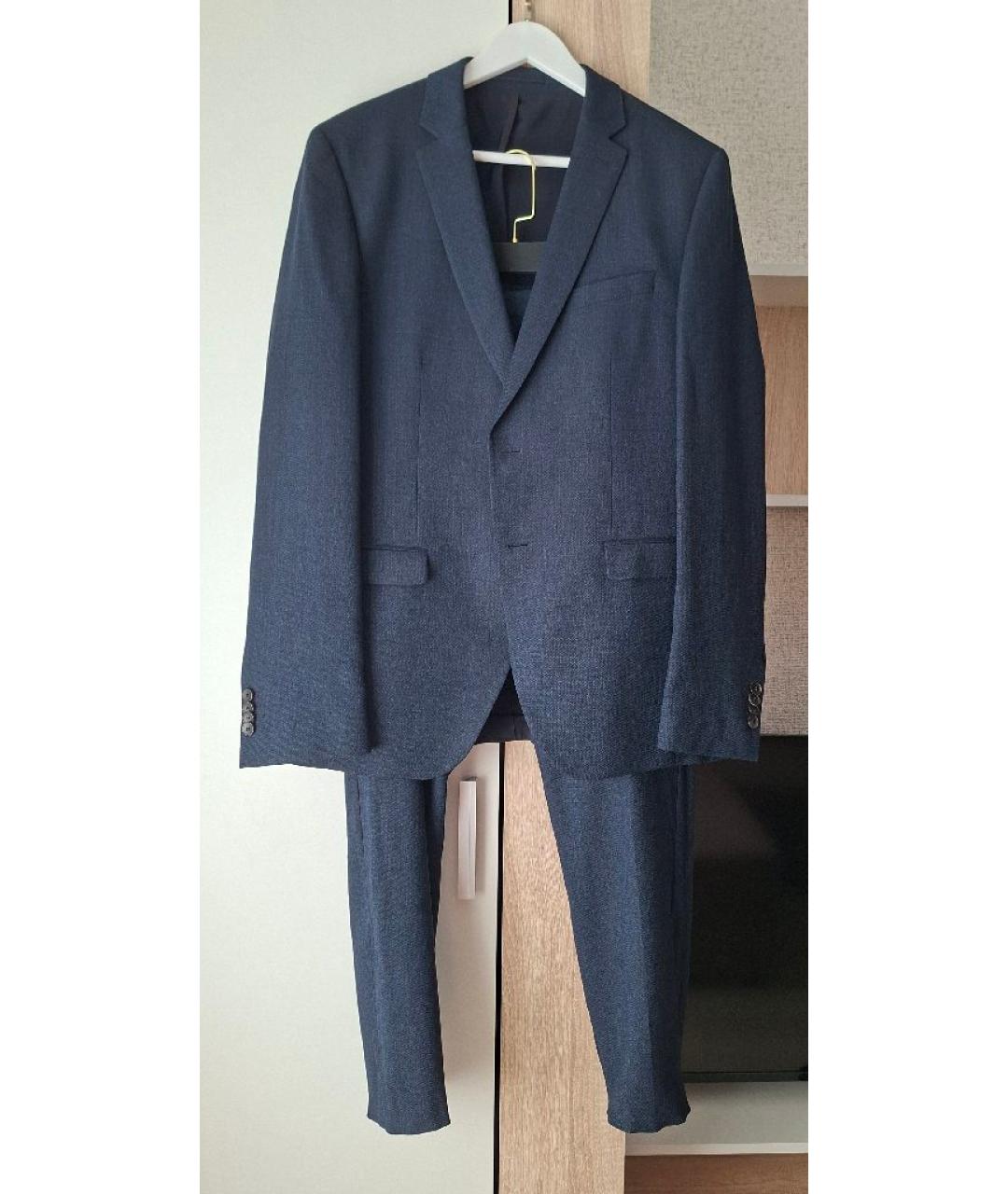 HUGO BOSS Темно-синий классический костюм, фото 10