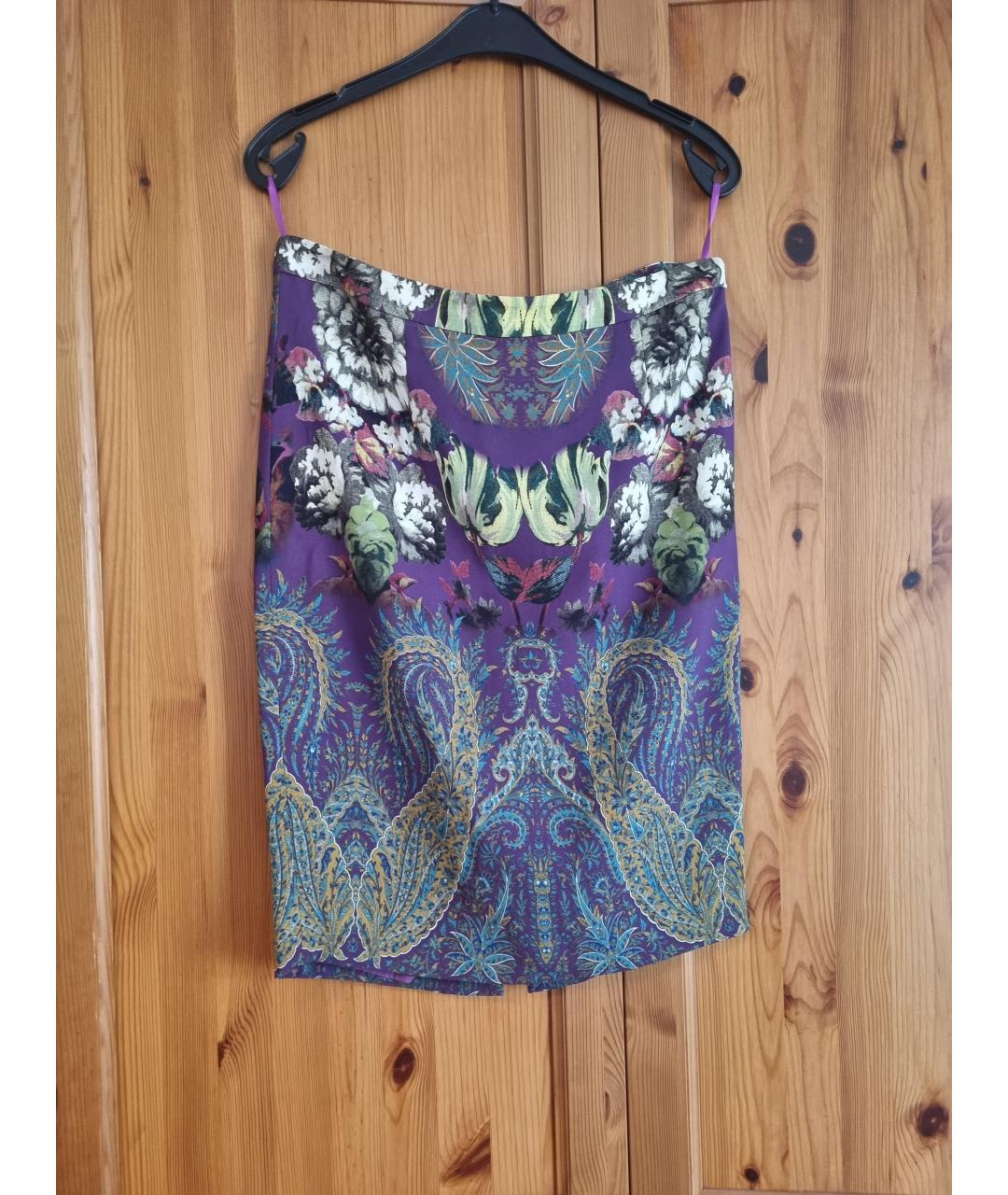 ETRO Фиолетовая вискозная юбка миди, фото 2