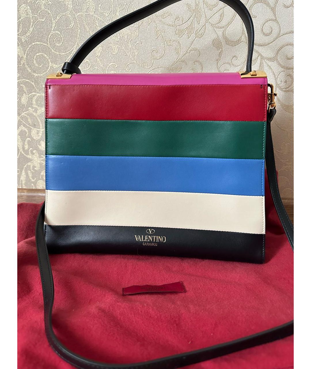 VALENTINO Мульти кожаная сумка с короткими ручками, фото 2