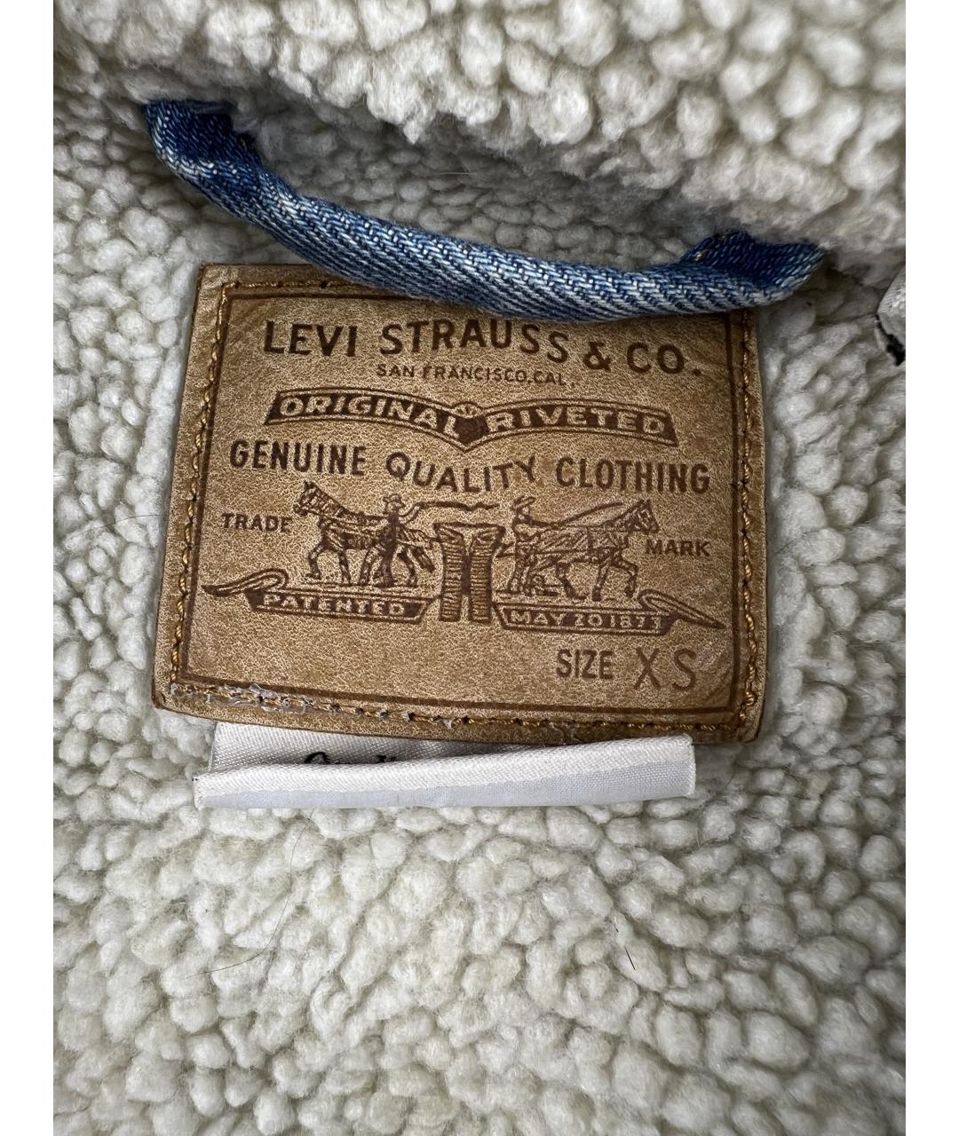 LEVI'S Голубая хлопковая куртка, фото 4