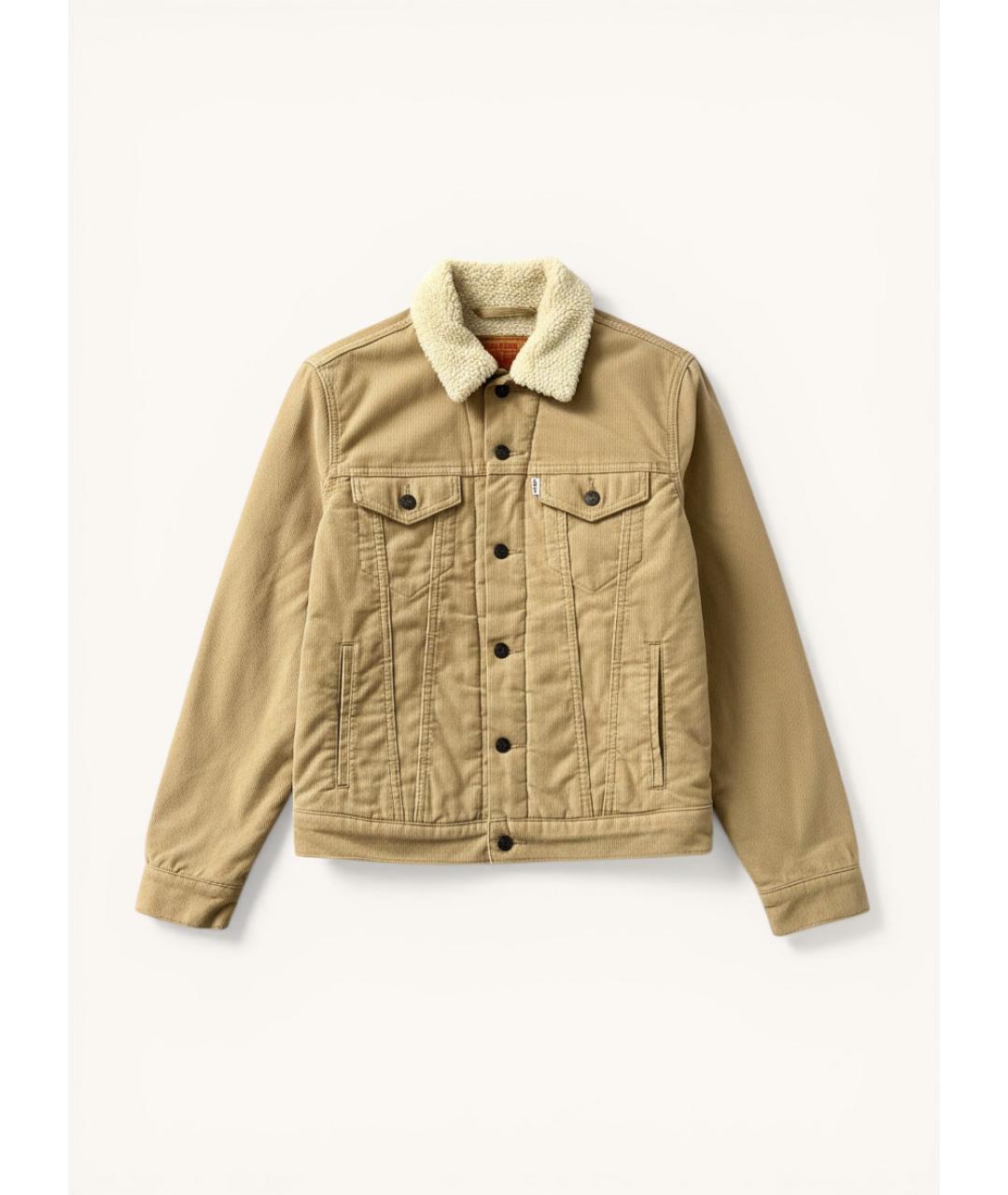 LEVI'S Бежевая хлопковая куртка, фото 6