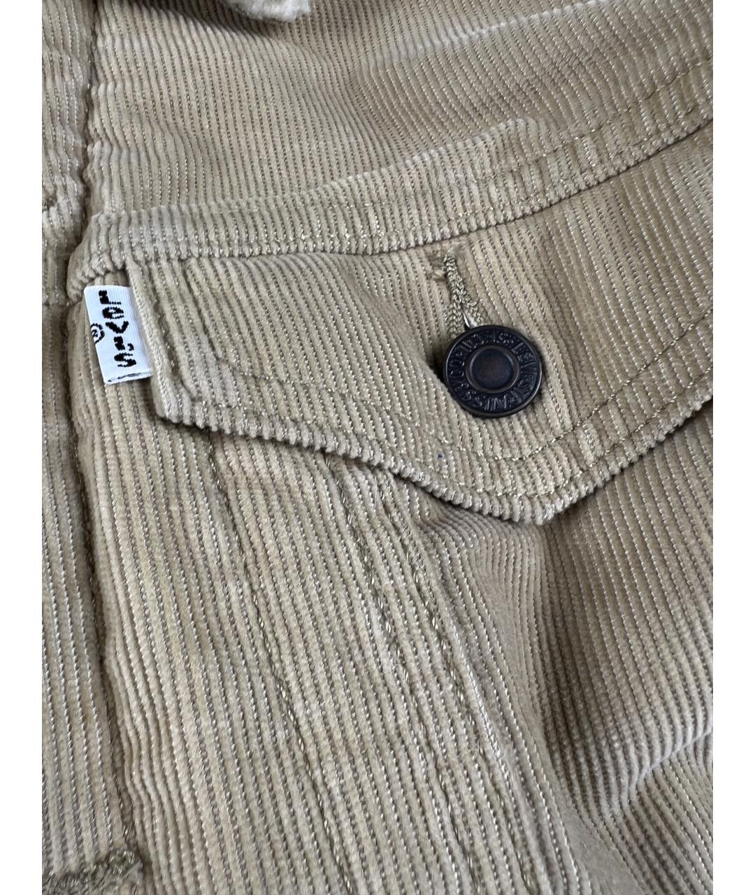 LEVI'S Бежевая хлопковая куртка, фото 2