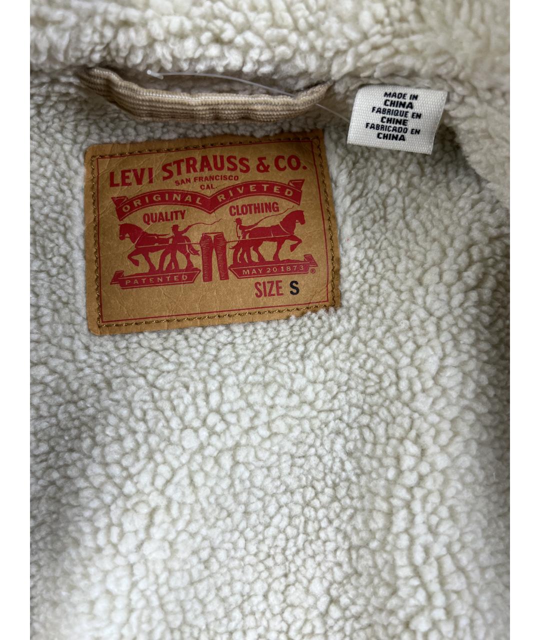 LEVI'S Бежевая хлопковая куртка, фото 3