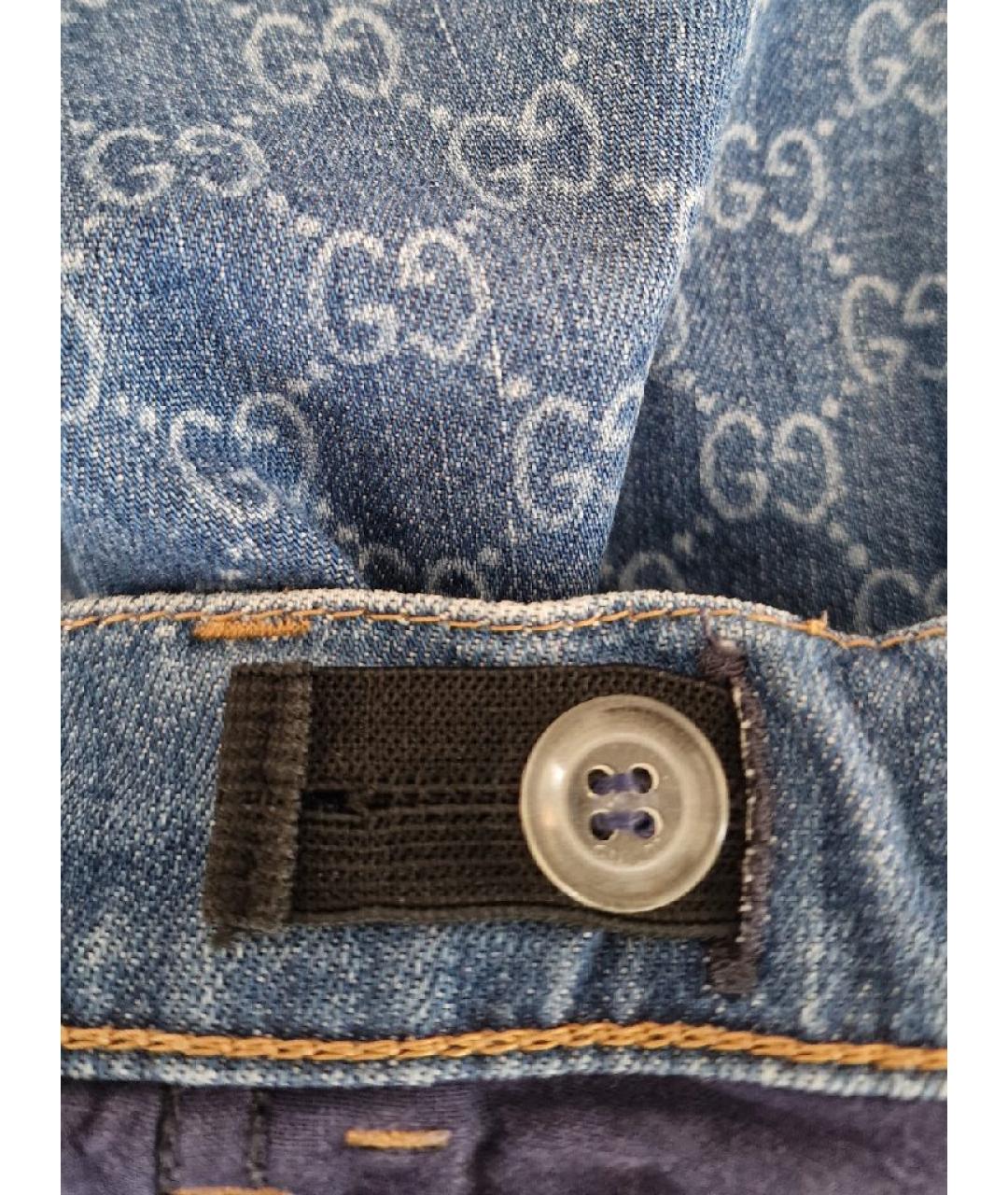 GUCCI Синяя хлопковая юбка, фото 5