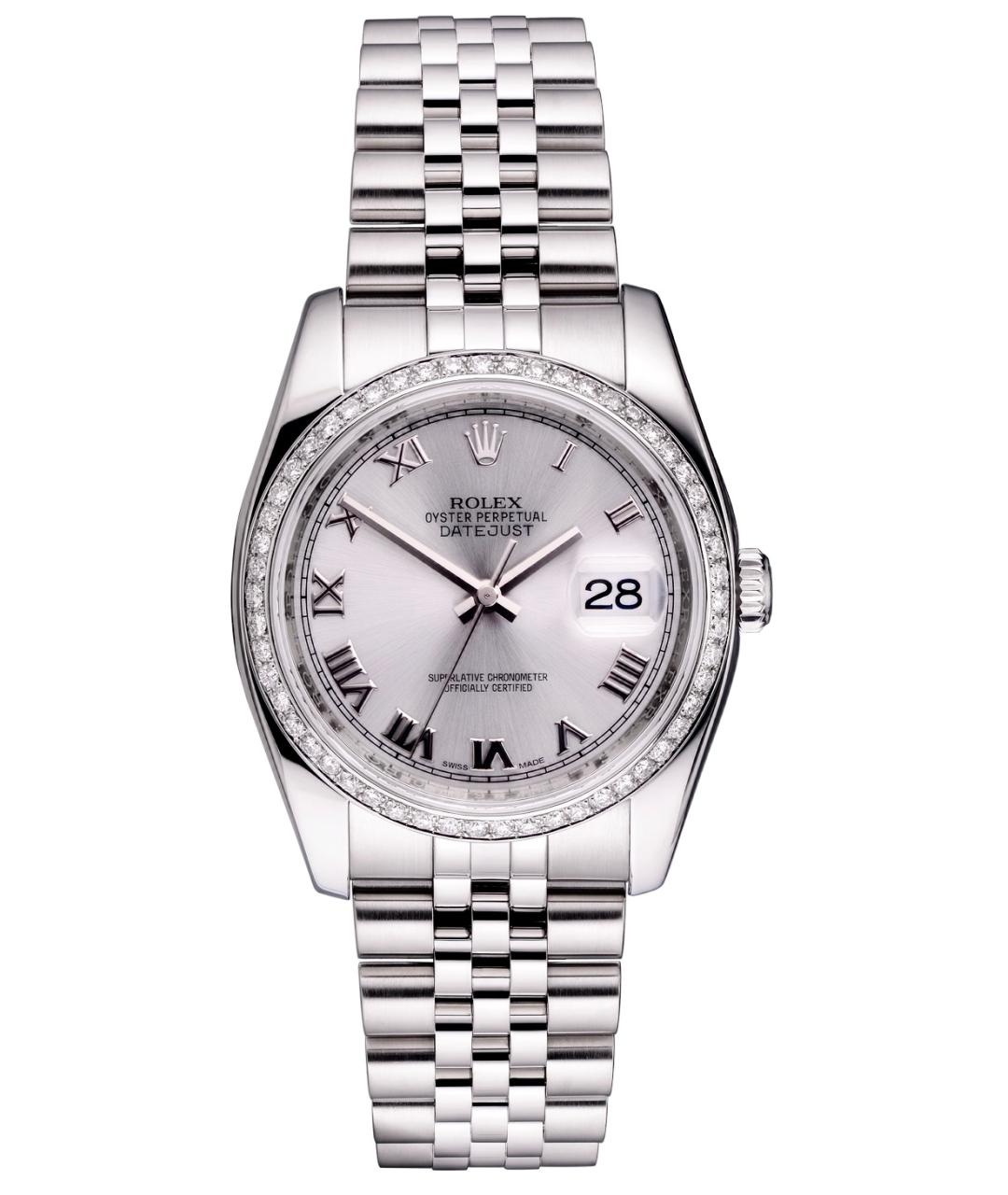 ROLEX Серебряные часы, фото 1