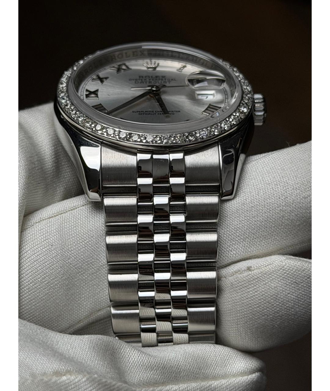 ROLEX Серебряные часы, фото 7
