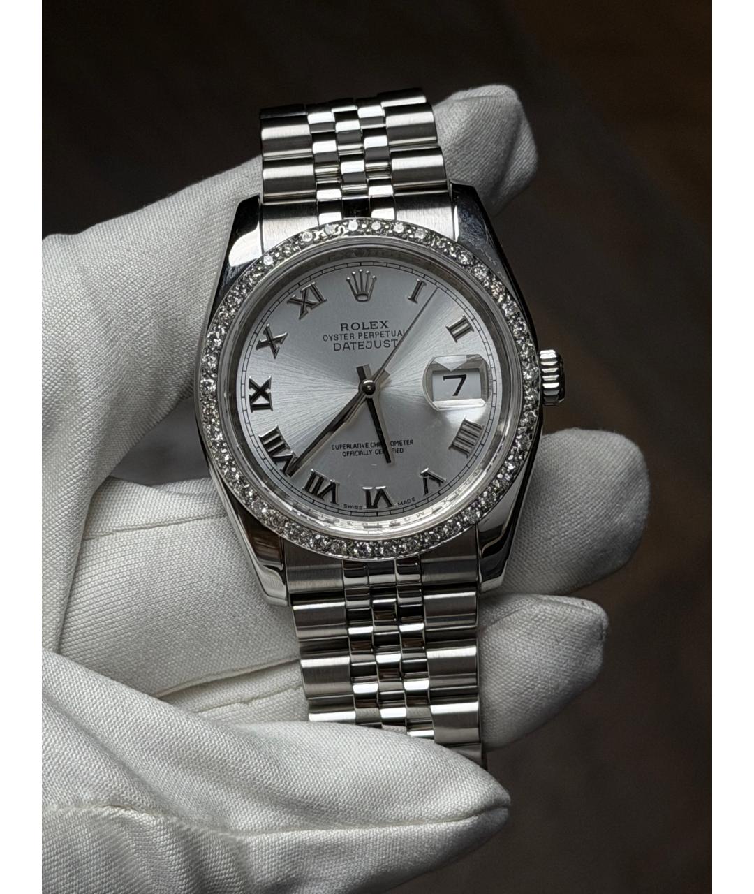 ROLEX Серебряные часы, фото 2