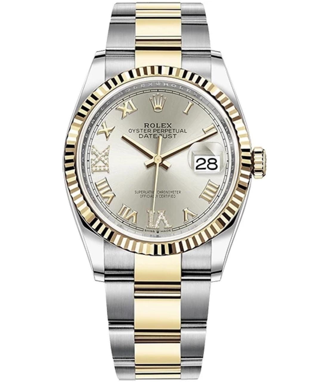 ROLEX Серебряные часы из желтого золота, фото 1