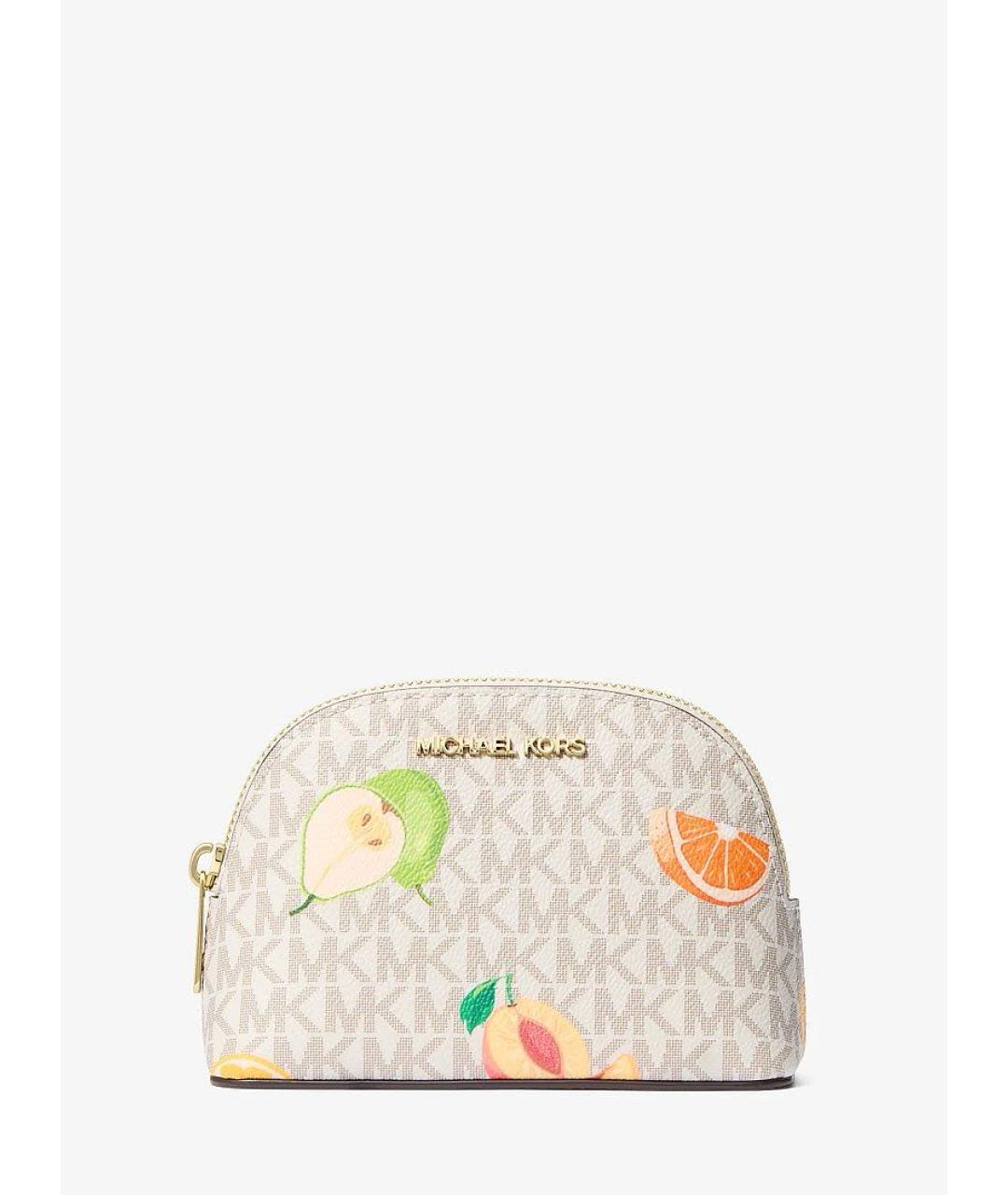 MICHAEL KORS Бежевая косметичка, фото 8