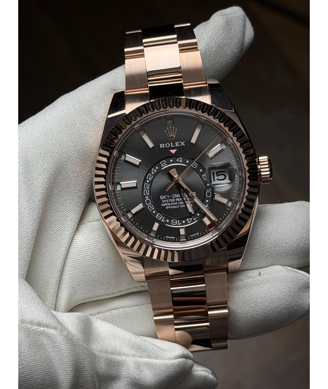 ROLEX Золотые часы из розового золота, фото 2