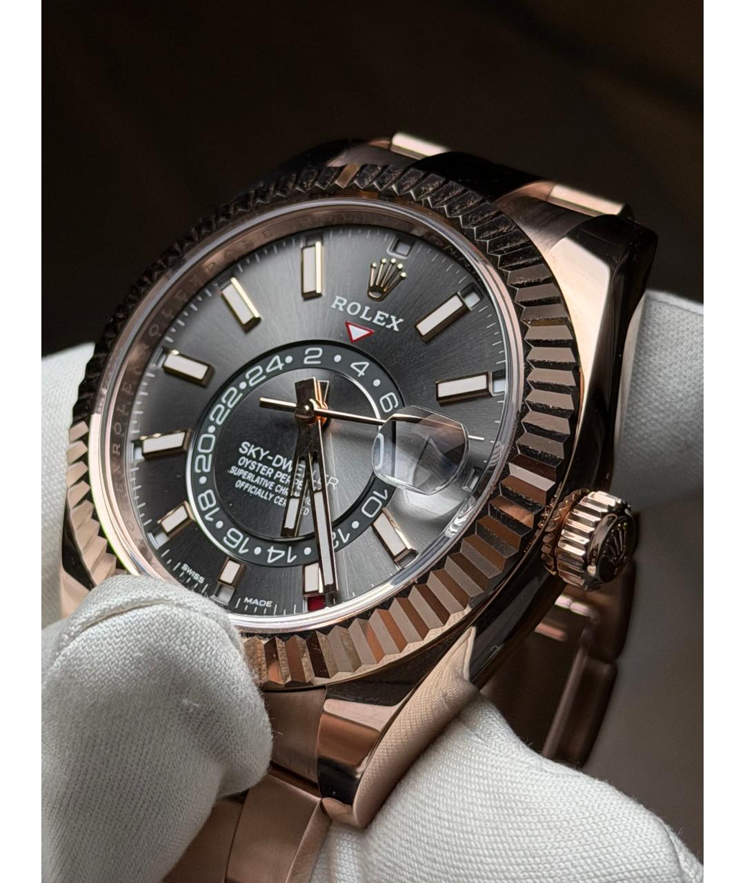 ROLEX Золотые часы из розового золота, фото 4