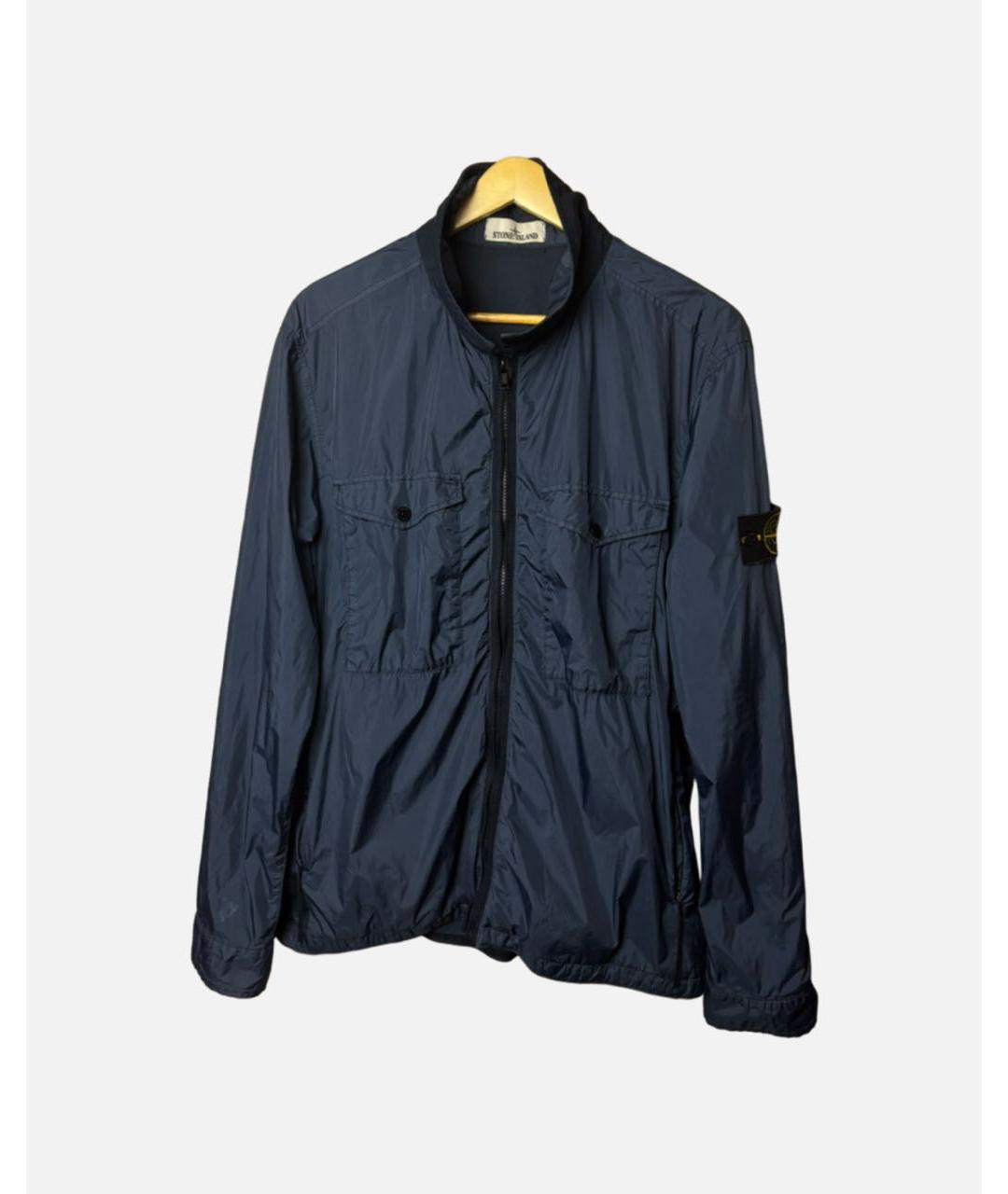 STONE ISLAND Темно-синяя куртка, фото 5