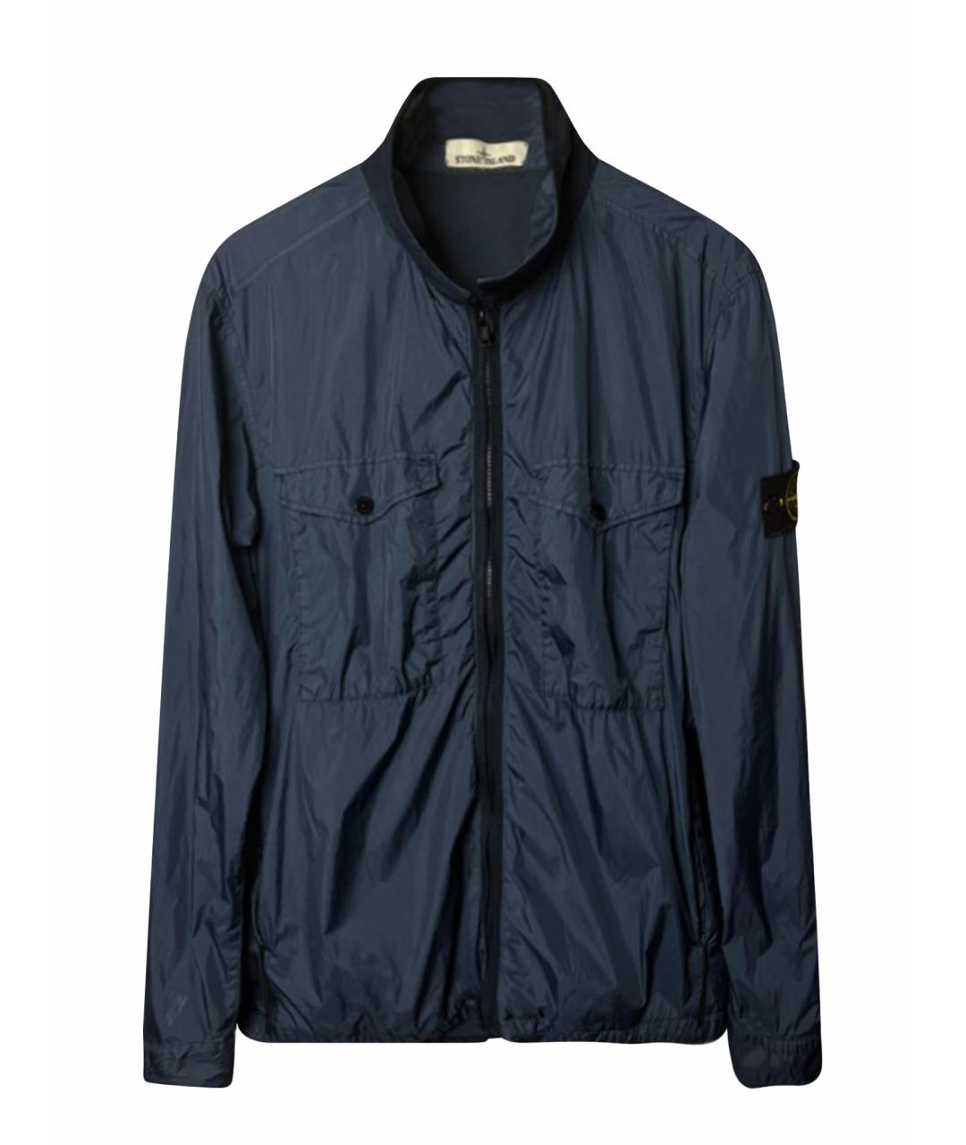 STONE ISLAND Темно-синяя куртка, фото 1